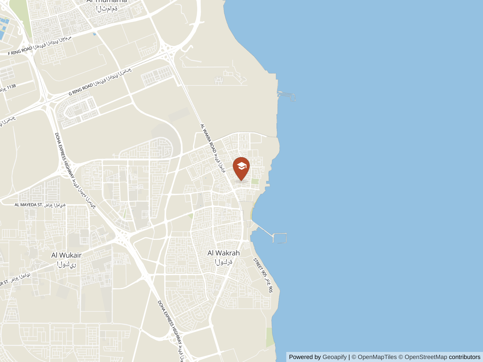 English Modern School Wakraの地図