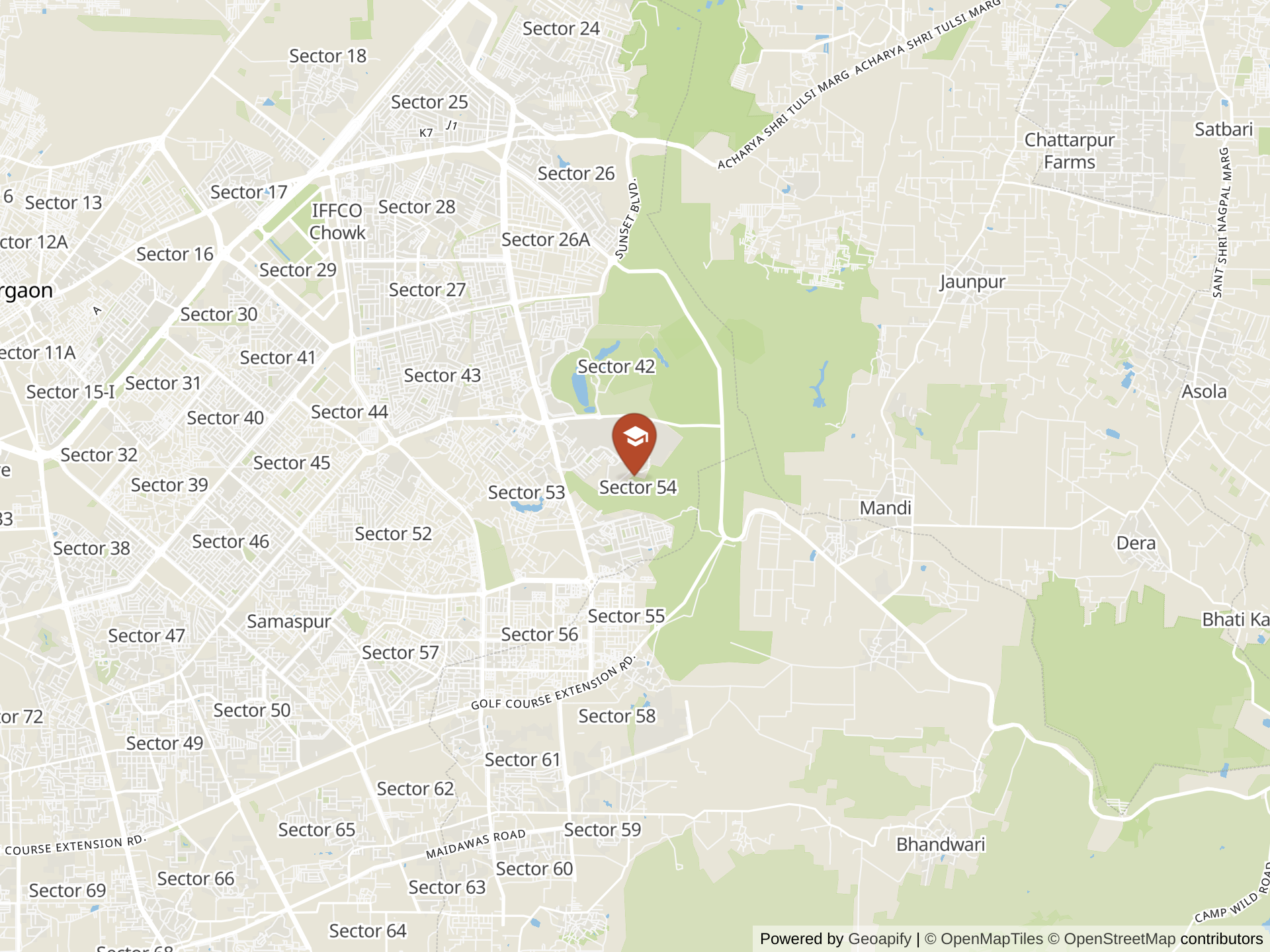 Map of Heritage International Xperiential School, Gurugram