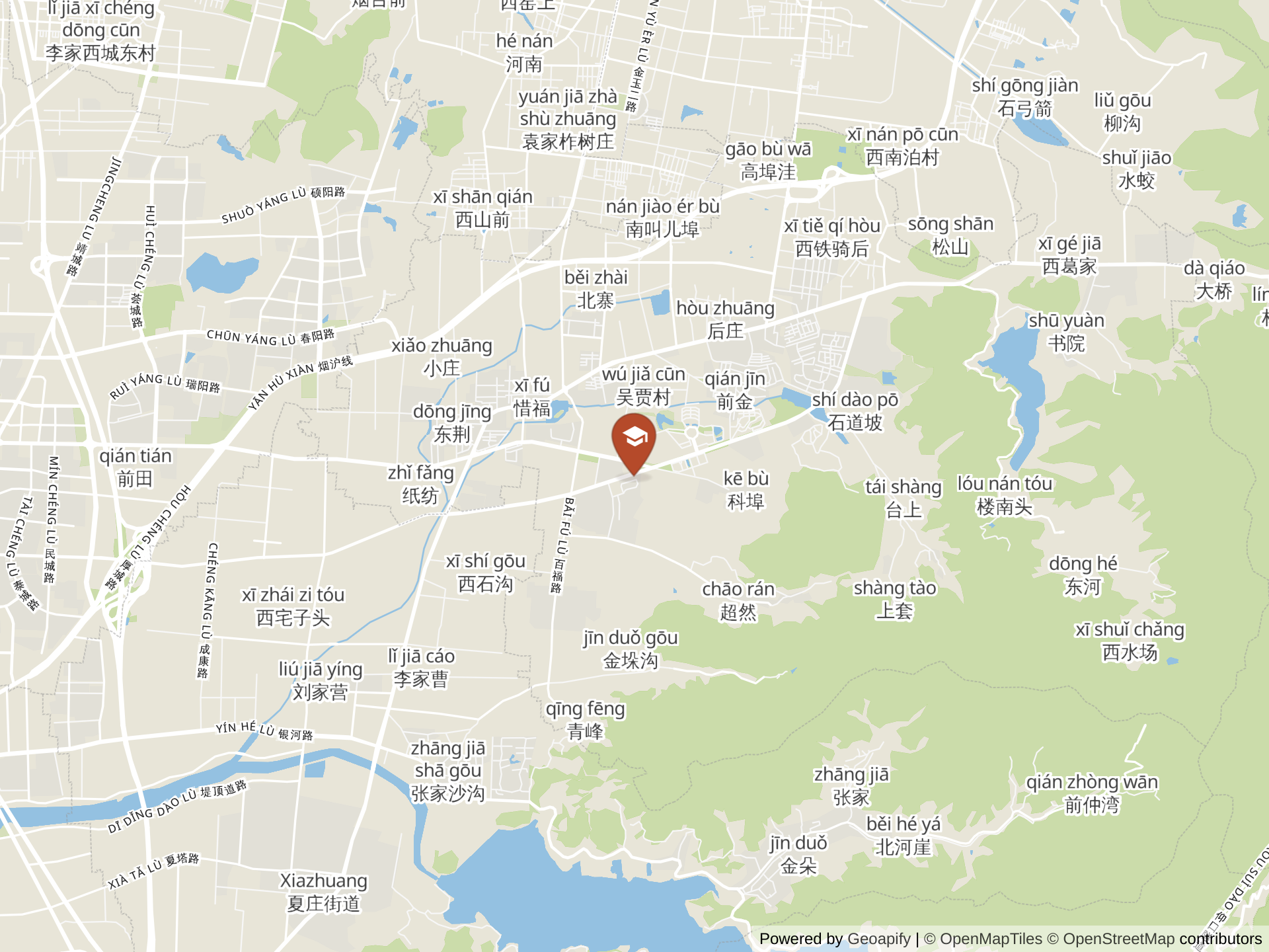 Map of Malvern College Qingdao