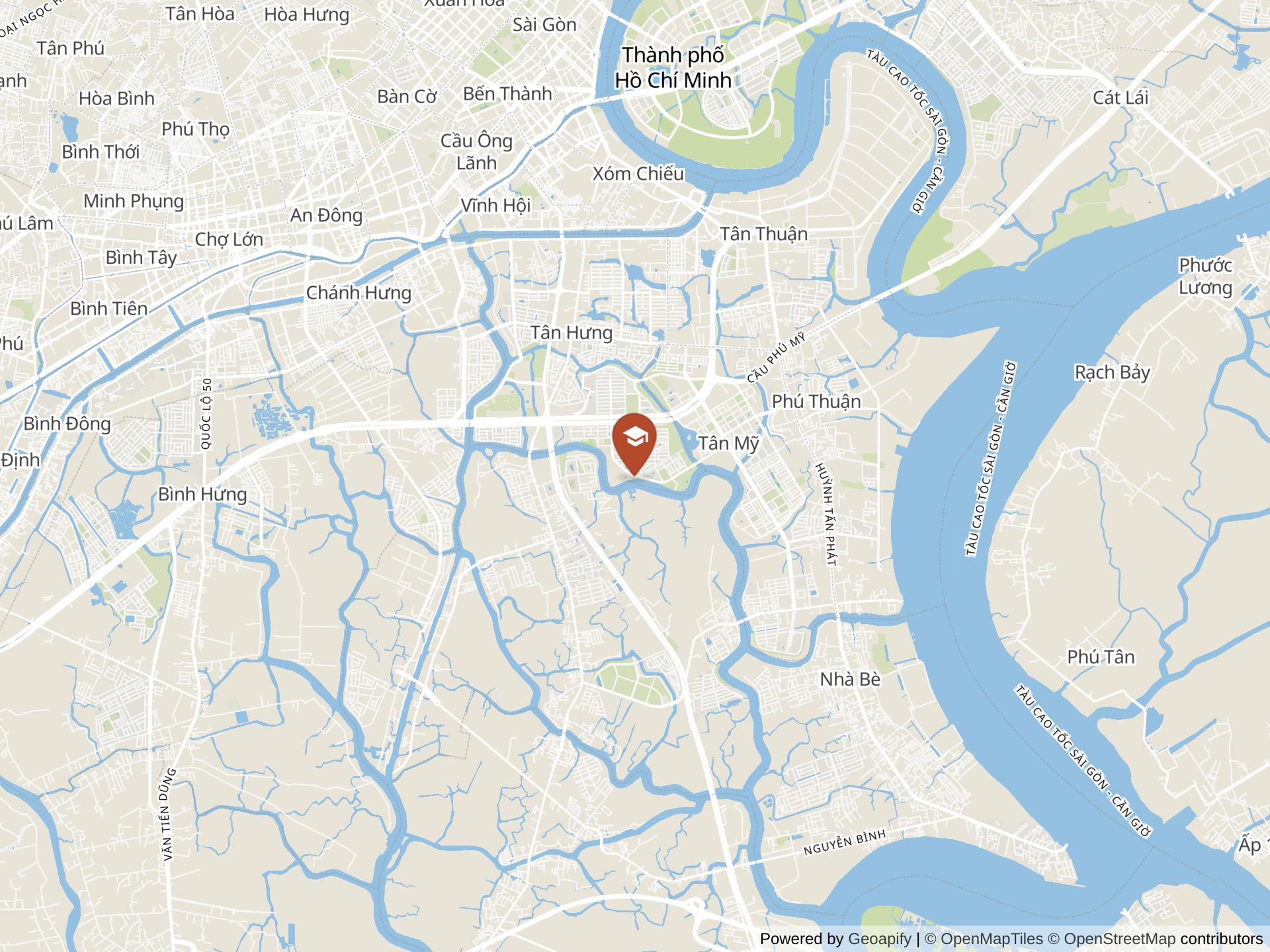 Map of Lawrence S. Ting School