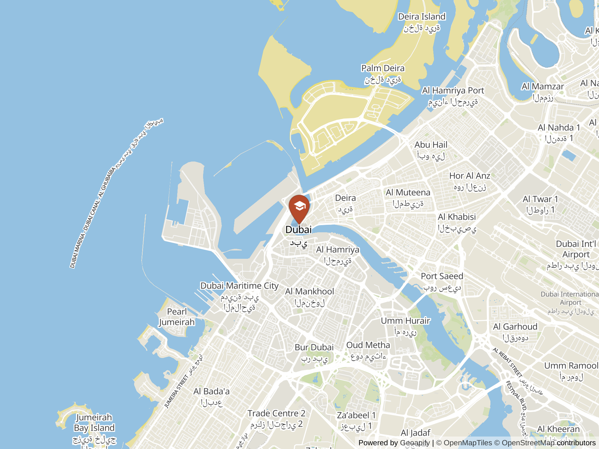 Map of Fairgreen International School
