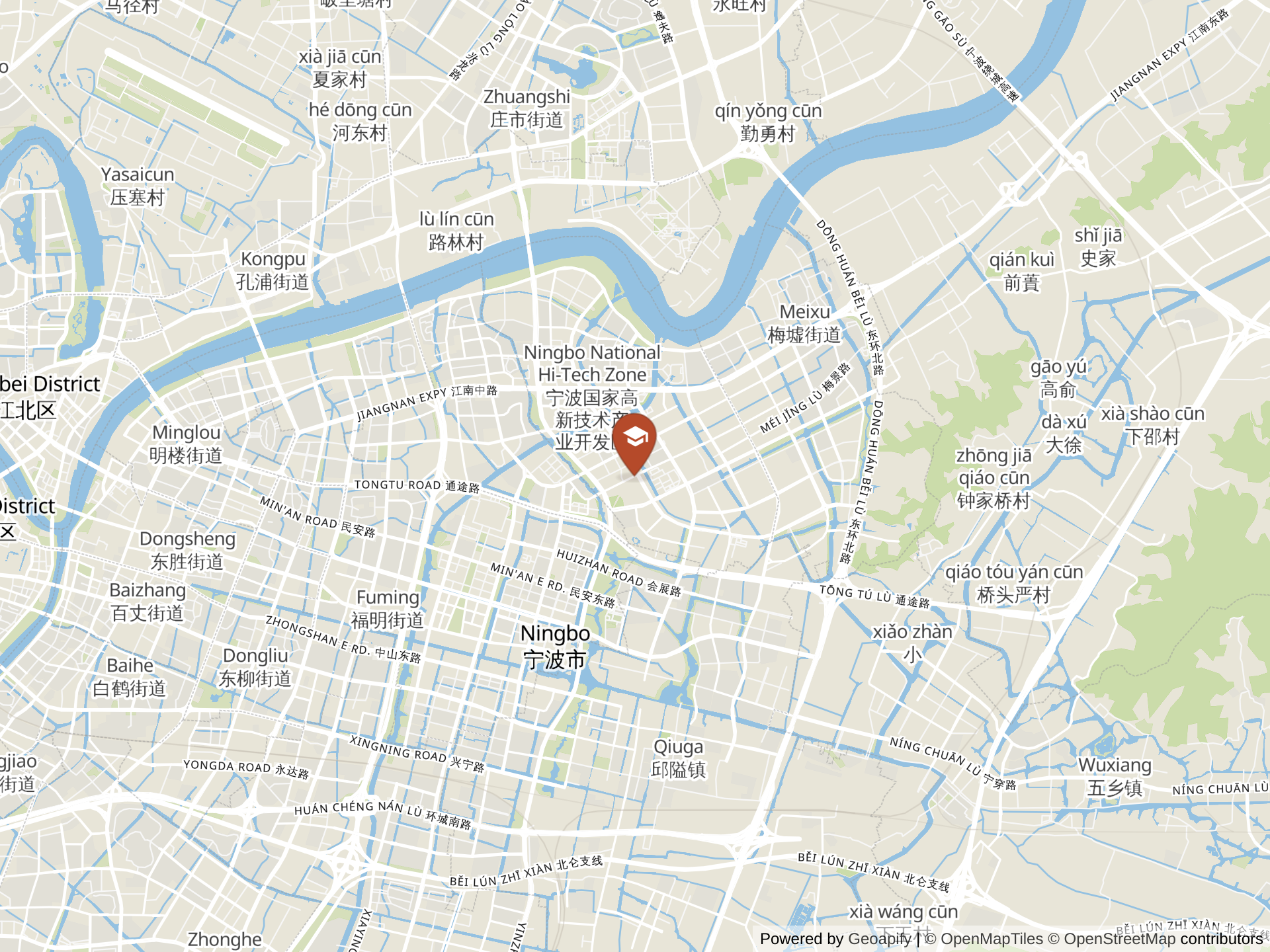Map of Ningbo British International School