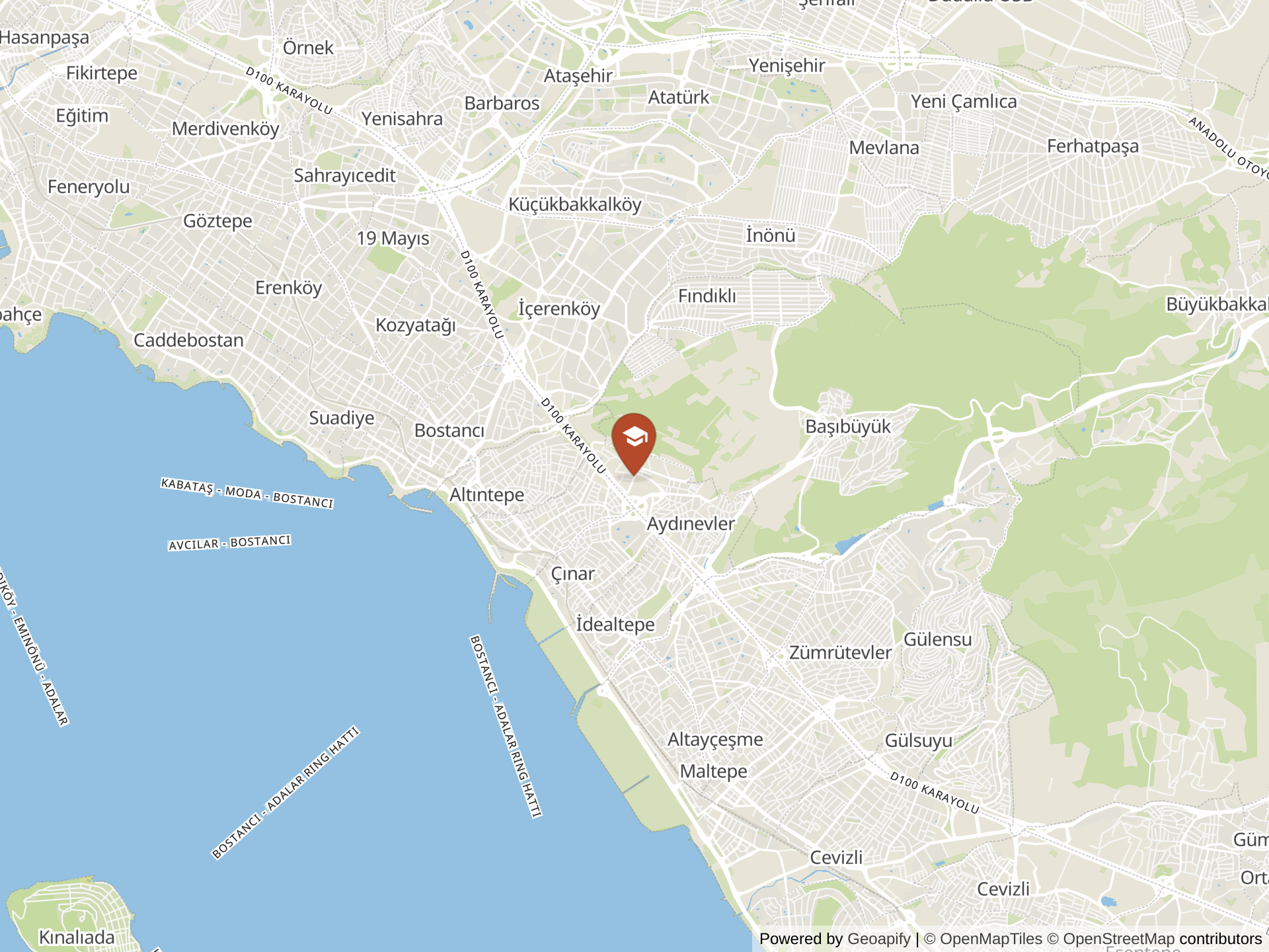 Map of TED Ronesans College