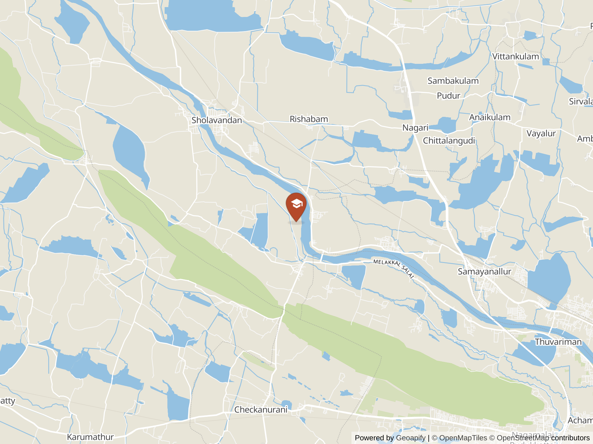 Map of Kalvi International Public School, Madurai