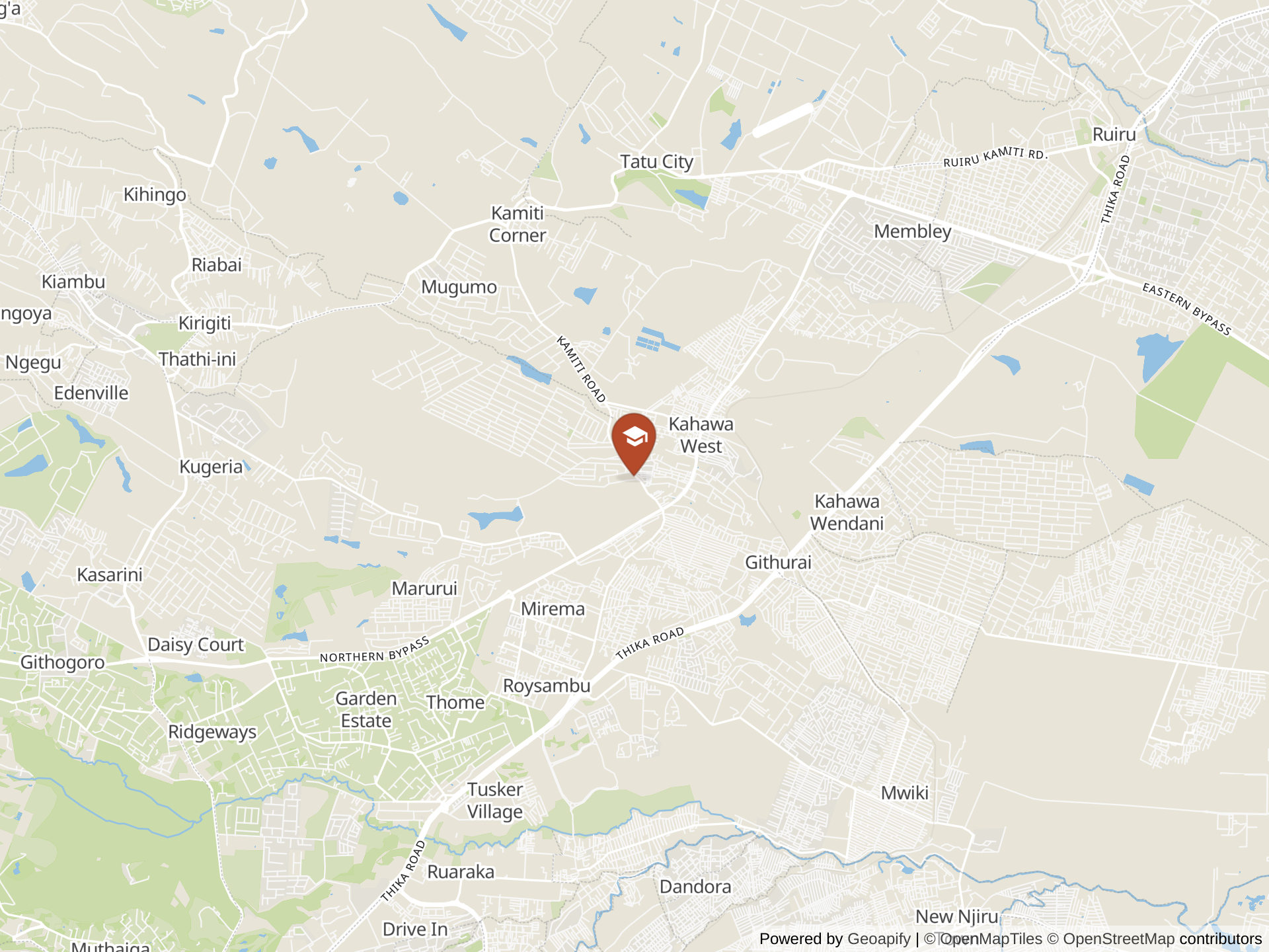 Map of Woodcreek School