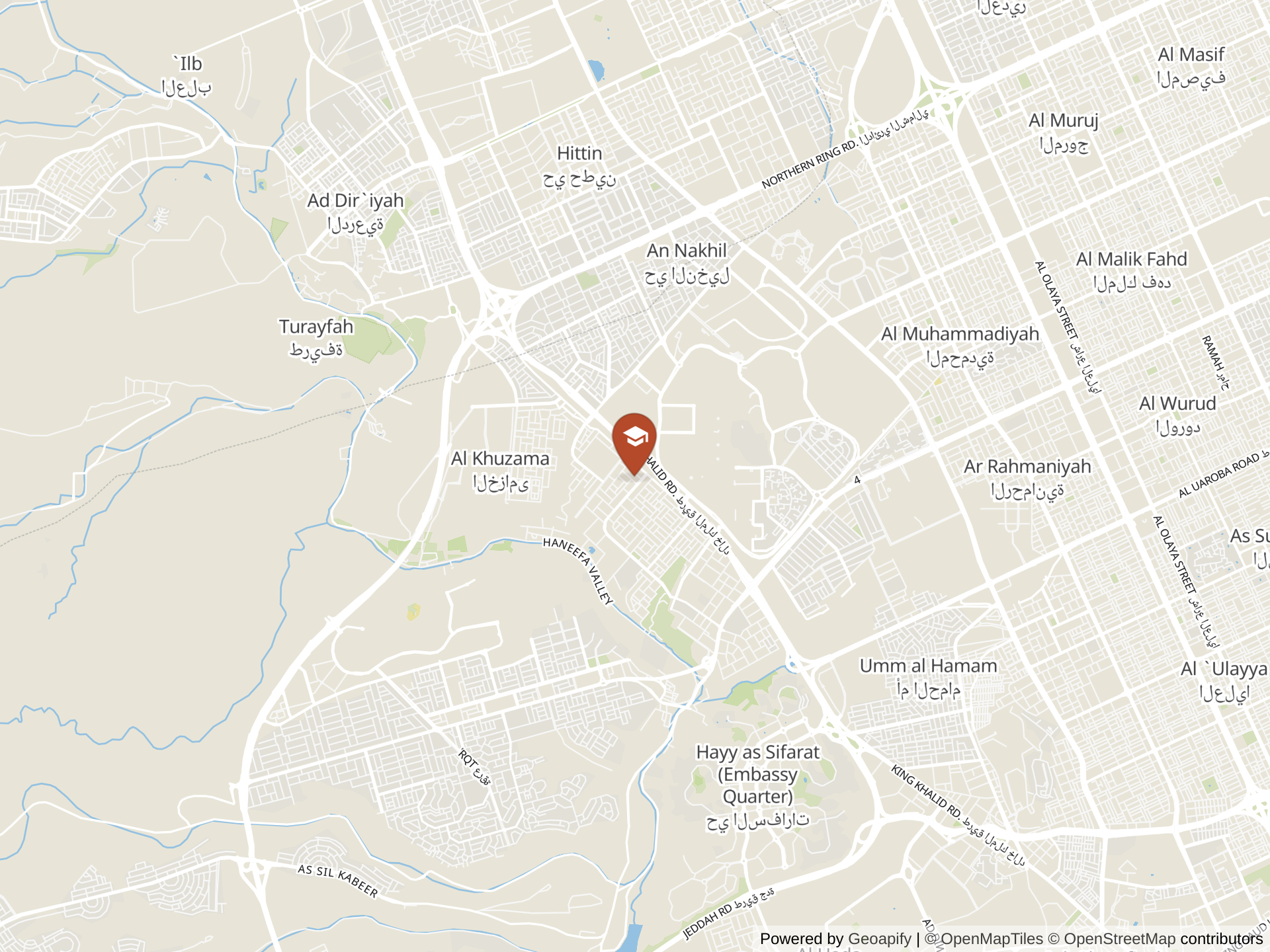 Map of Misk International Schools for Boys and Girls
