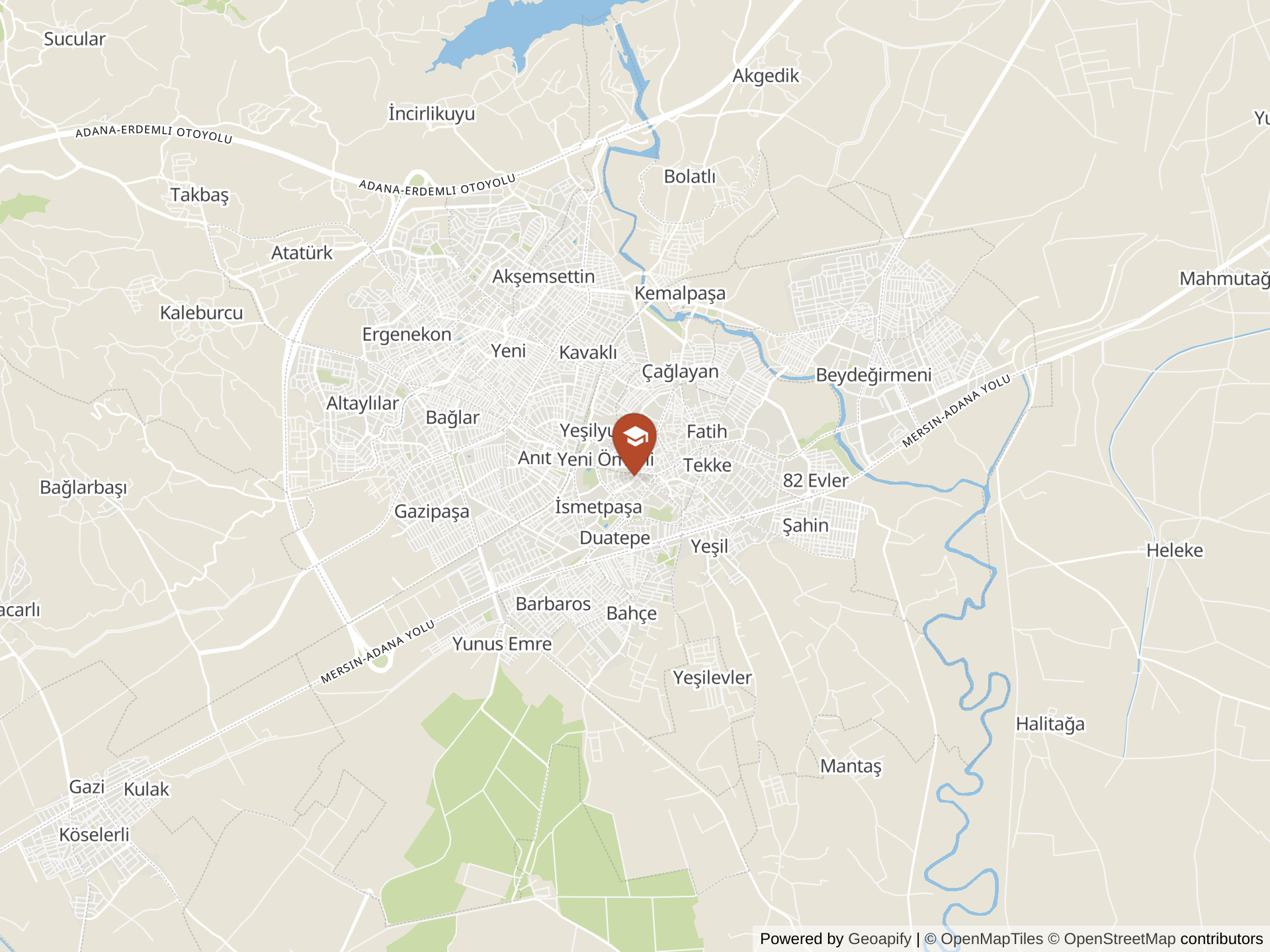 Map of Tarsus SEV School