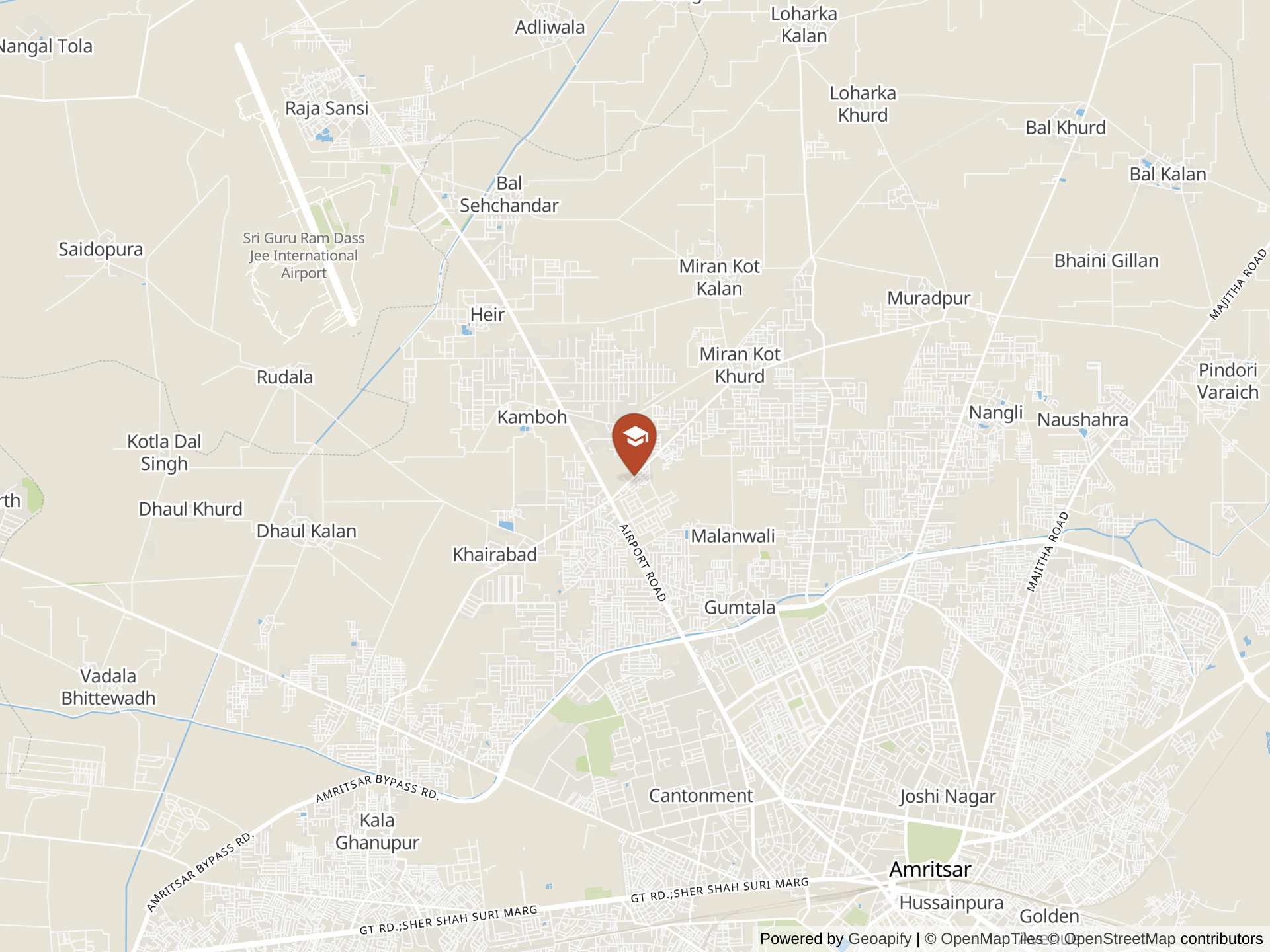 Map of Invictus International School
