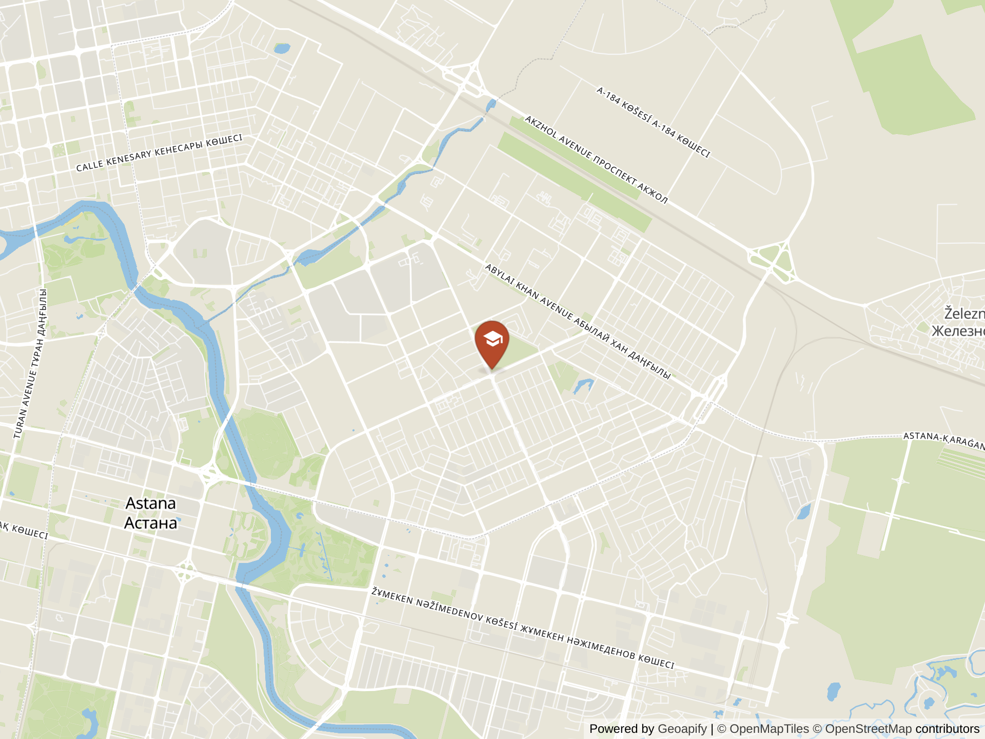 Map of Riviera International School