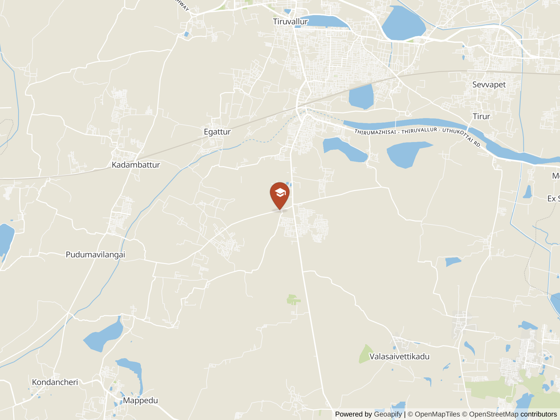 Map of Aachi Global School