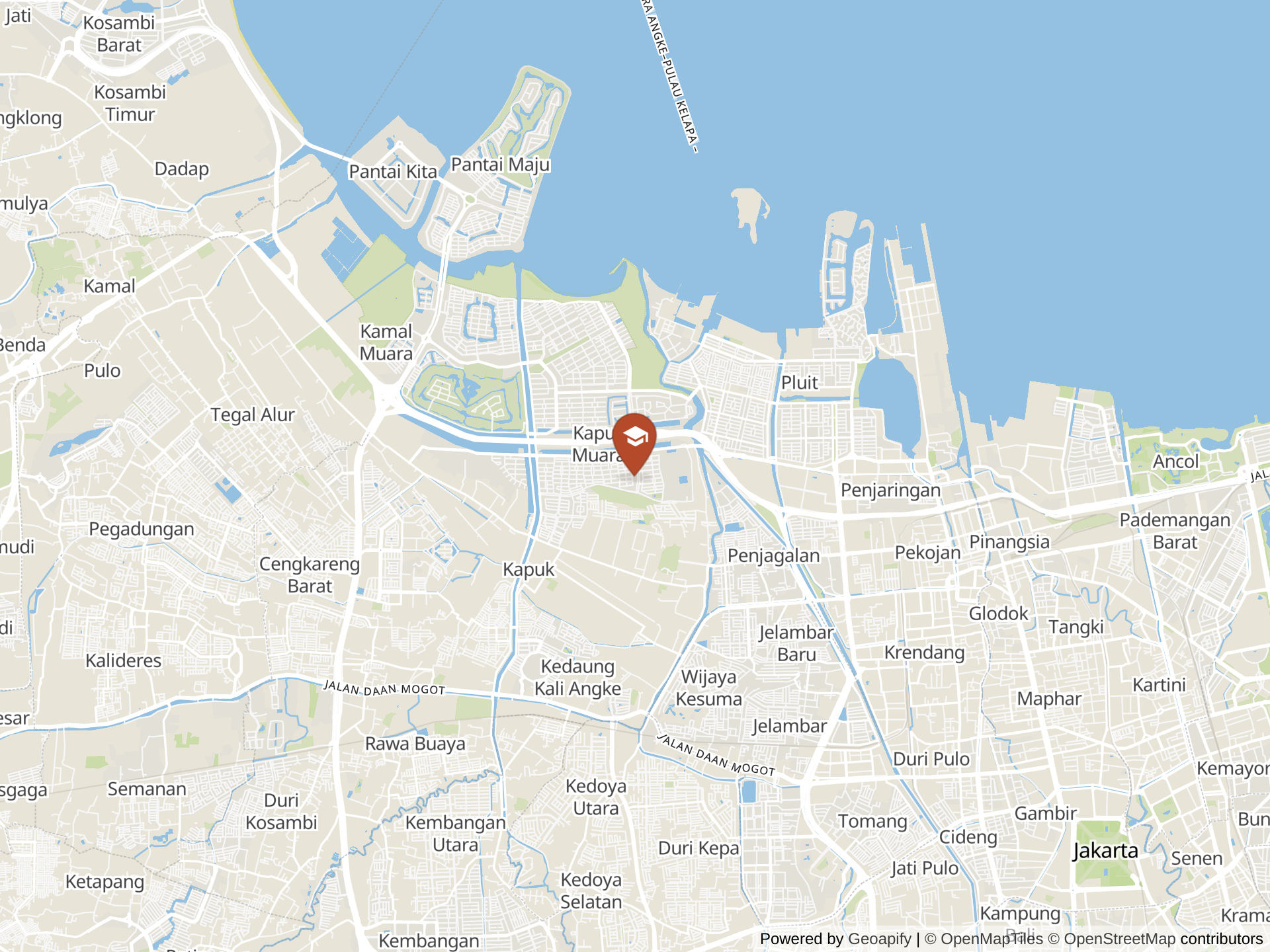 Map of Singapore School, Pantai Indah Kapuk