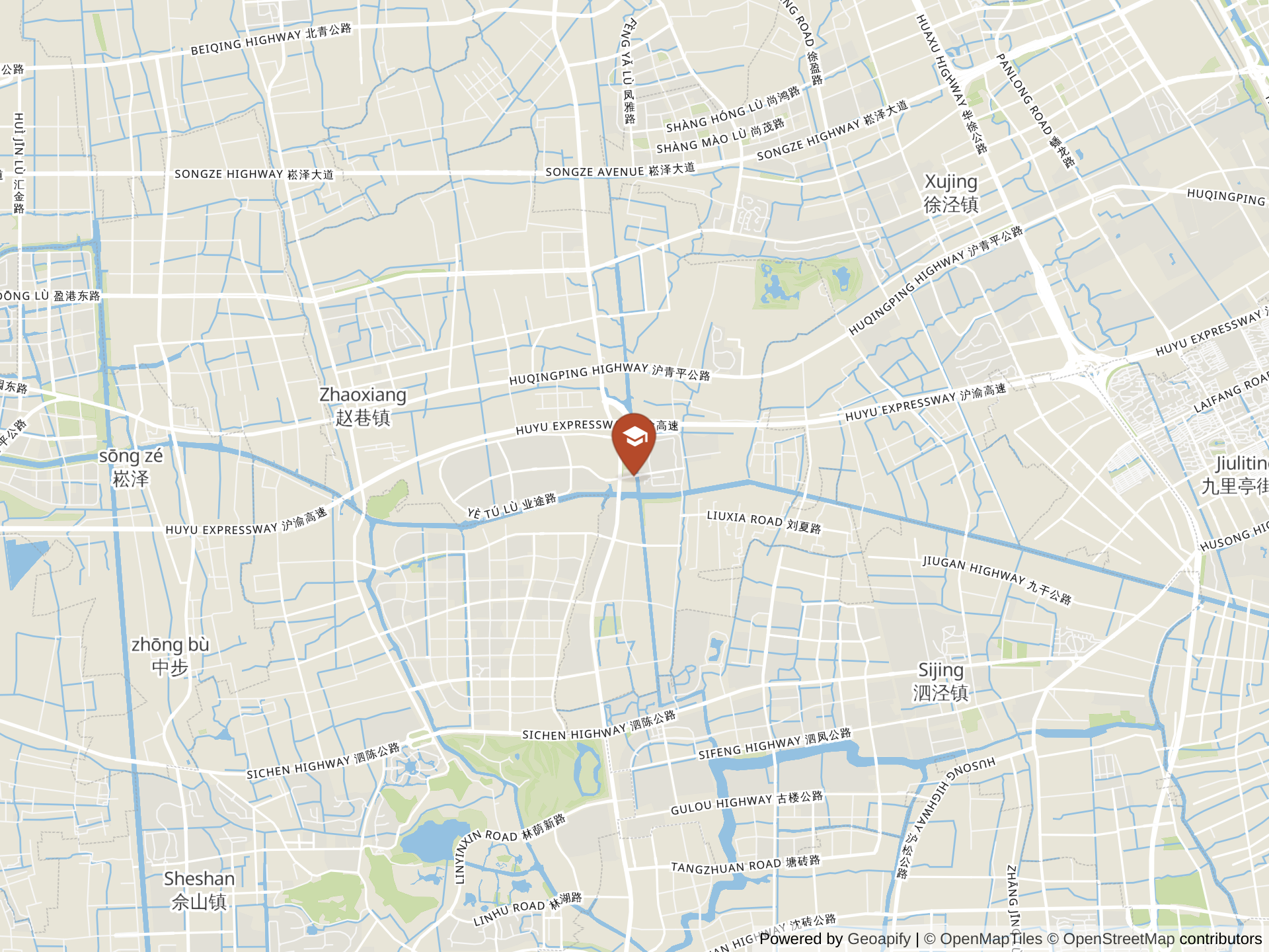 Map of Shanghai Soong Ching Ling School, International Division