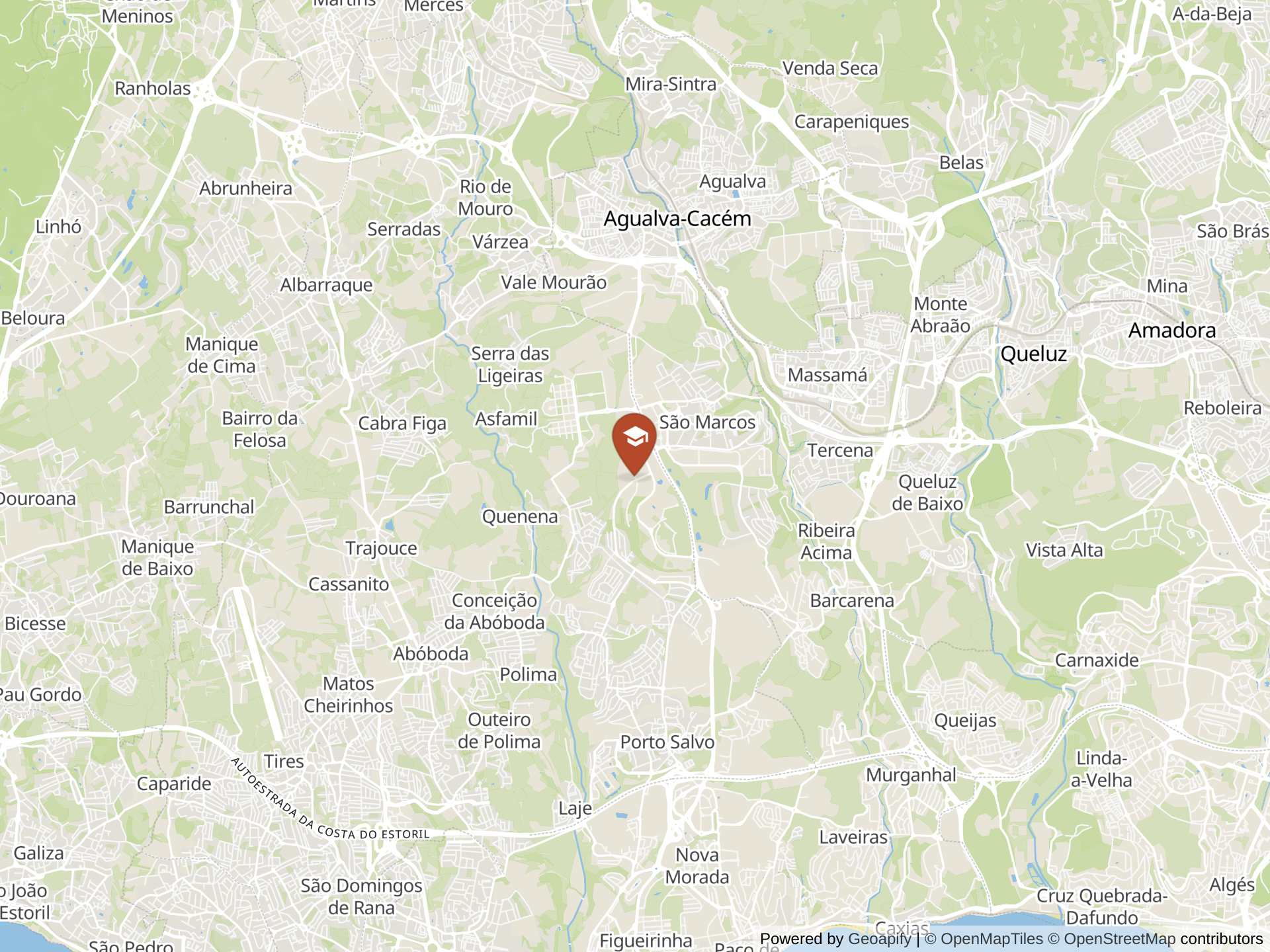 Map of International Sharing School, Taguspark