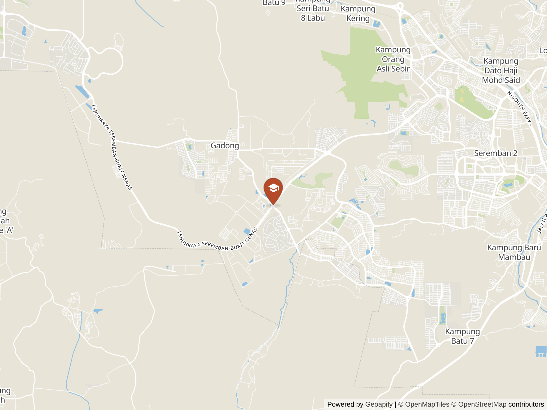 Map of Soka International School Malaysia