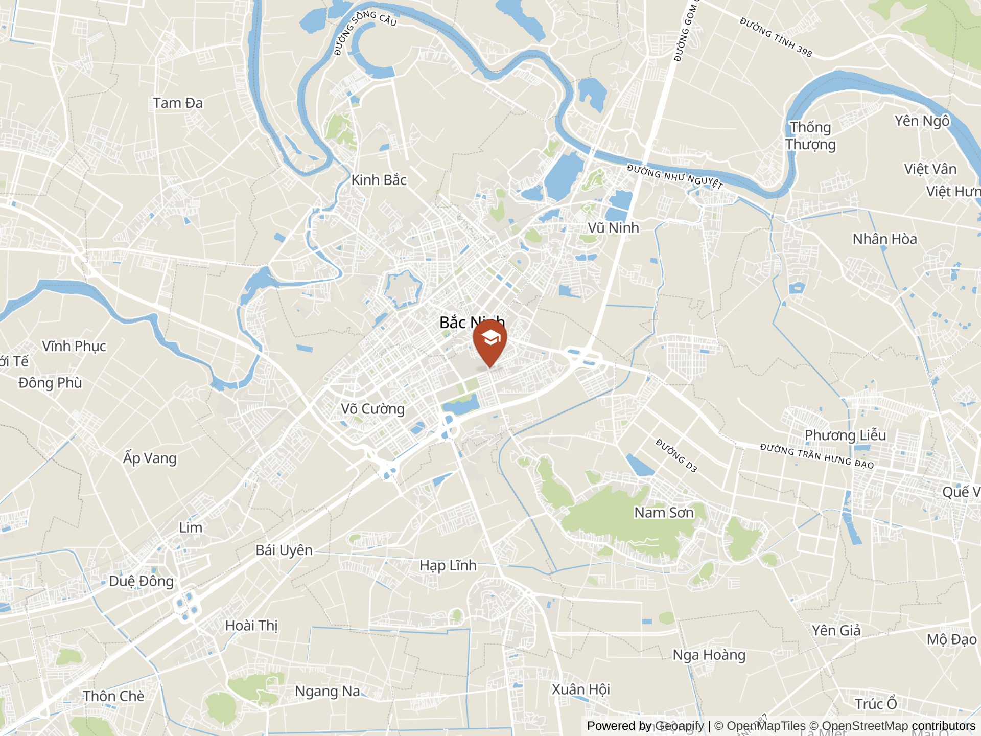 Map of Him Lam International School Bac Ninh