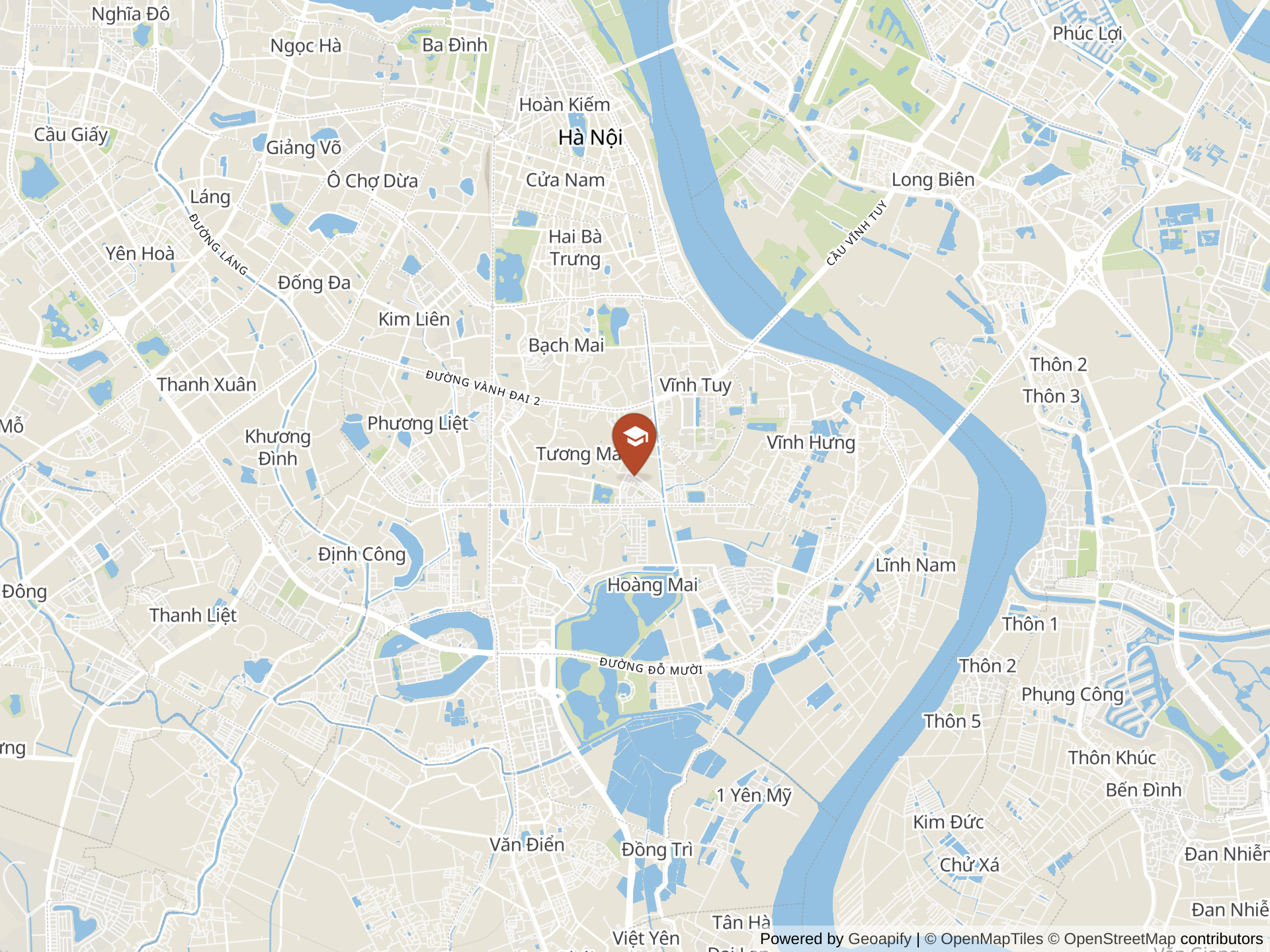 Map of Dwight School Hanoi