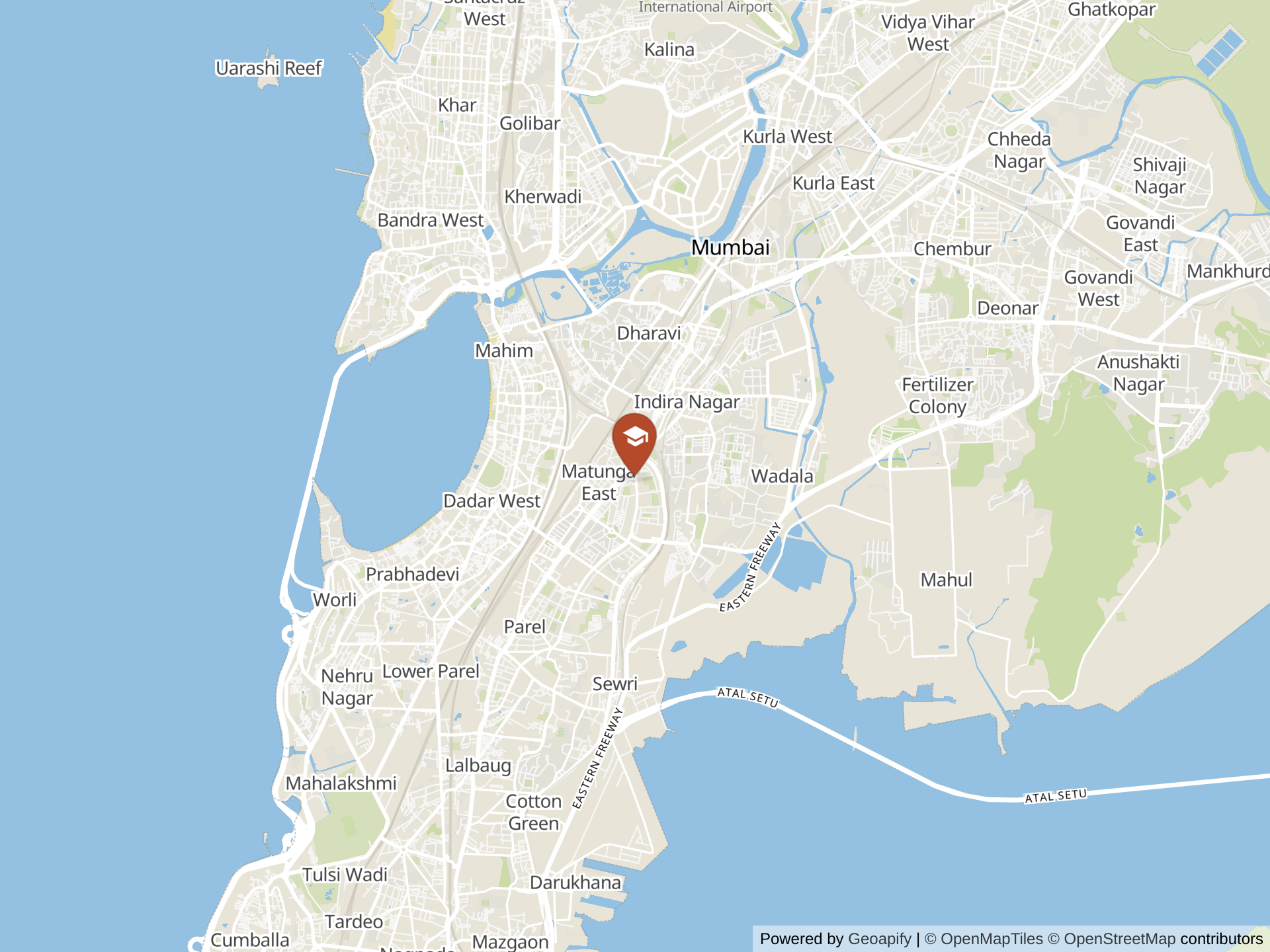 Map of Don Bosco International School