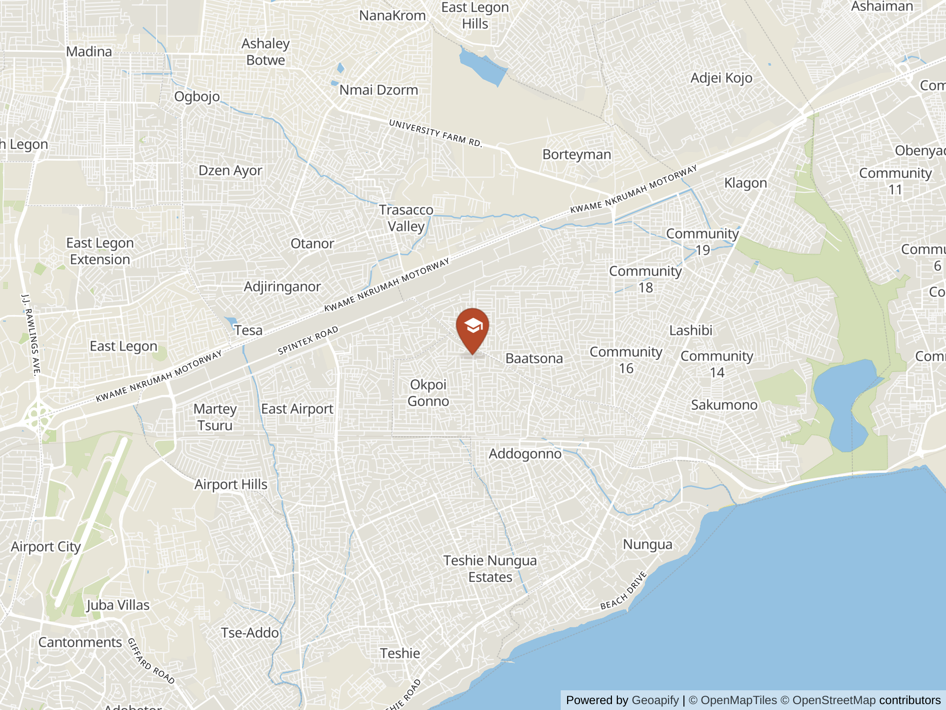 Map of Al-Rayan International School