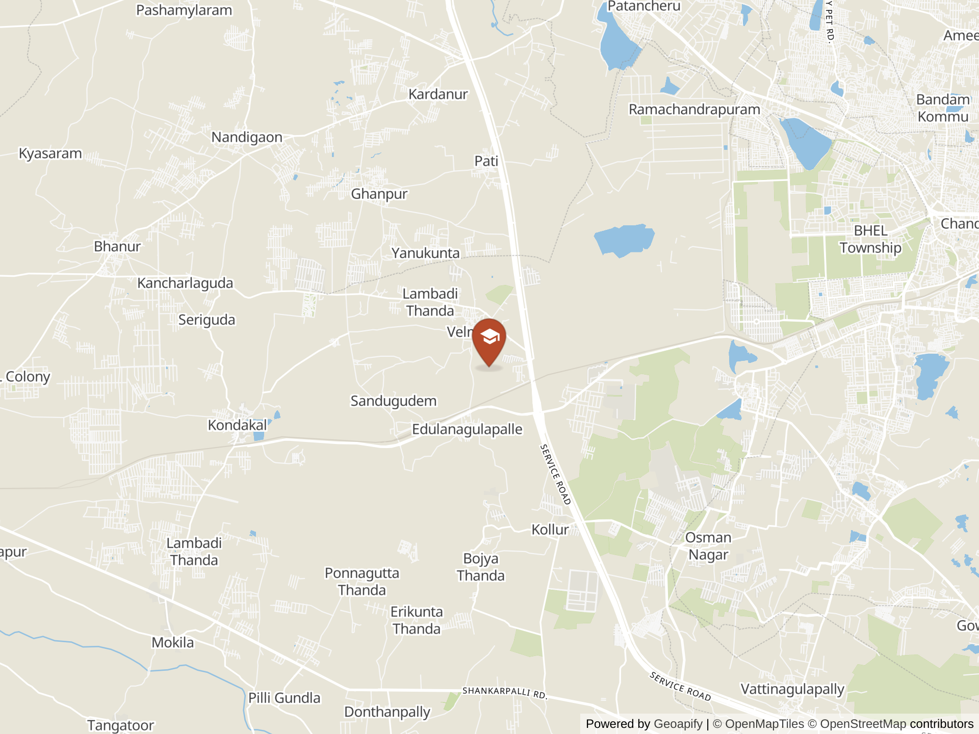 Map of The Gaudium School