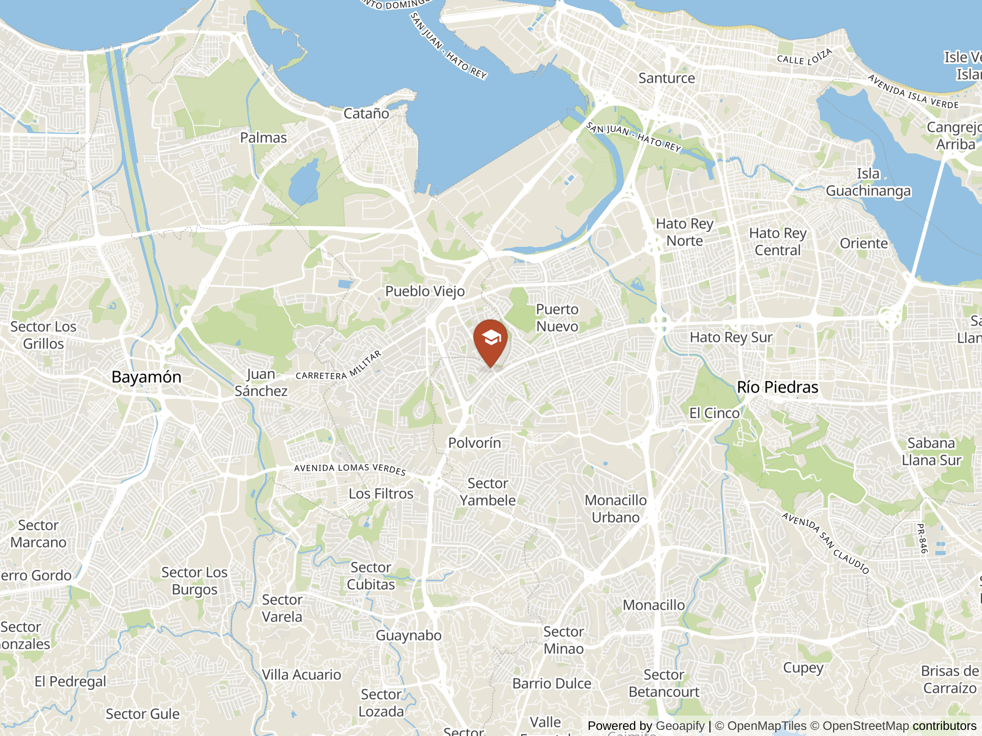 Map of Commonwealth-Parkville School
