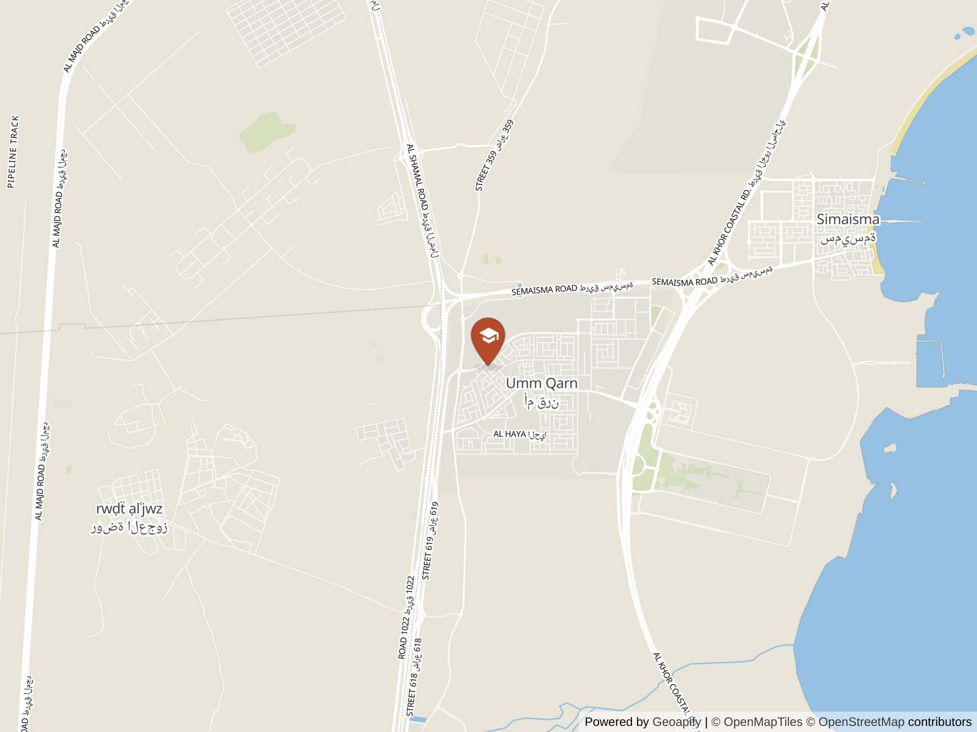 Map of Newton International Academy, Lusail