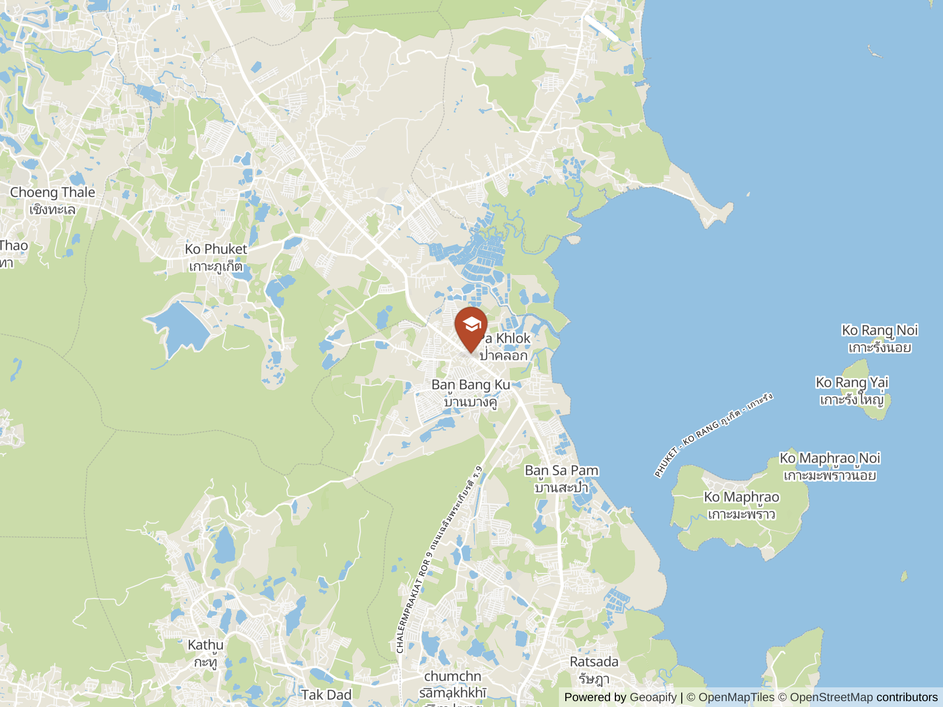 Map of Finnway International School Phuket