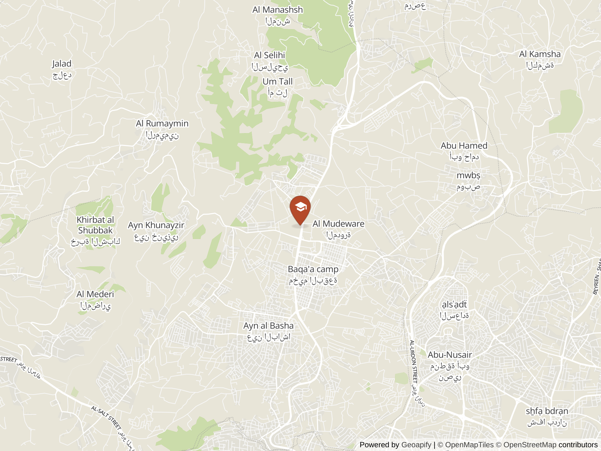 Map of North City Academy