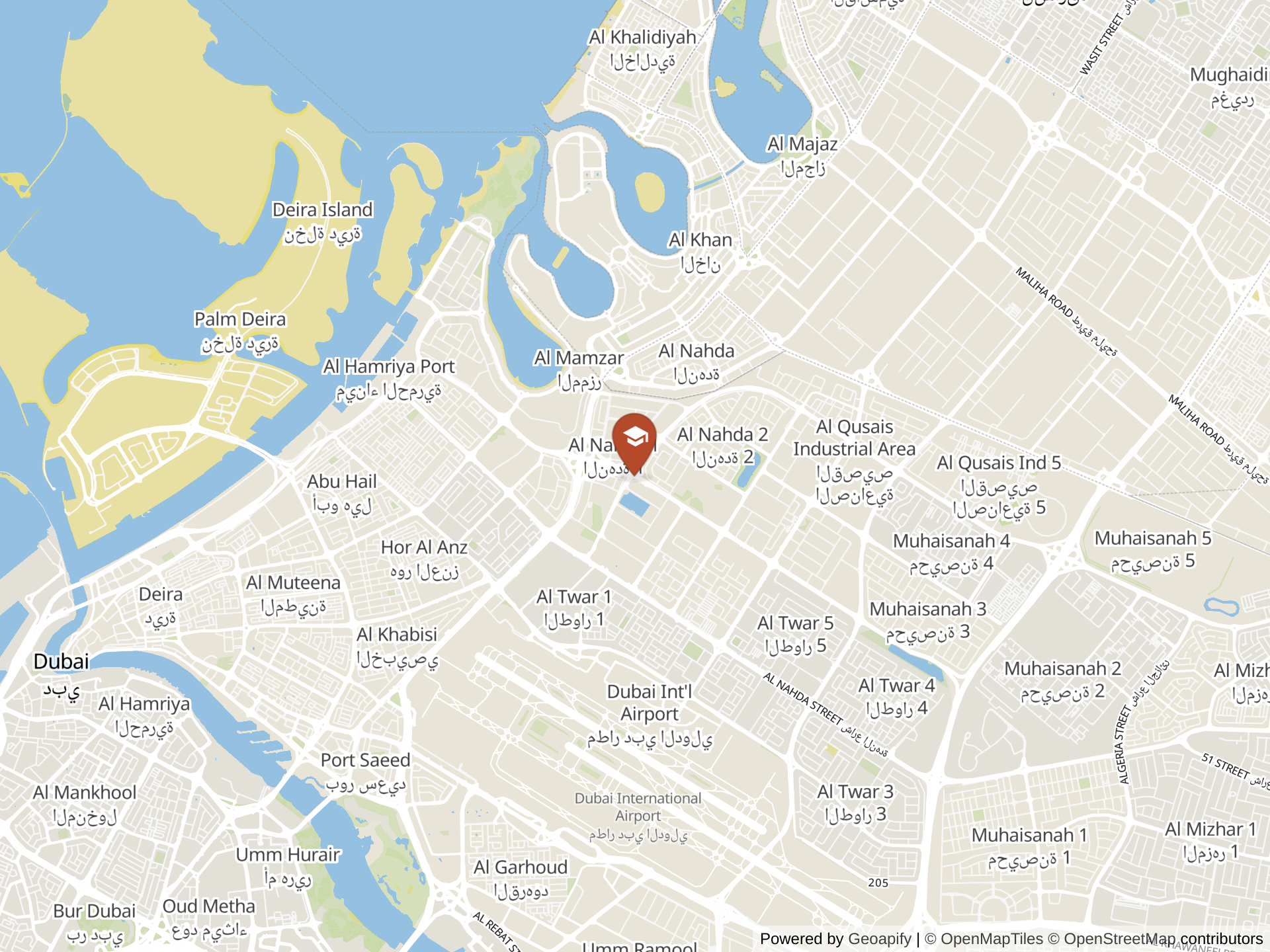 Map of The Millennium School