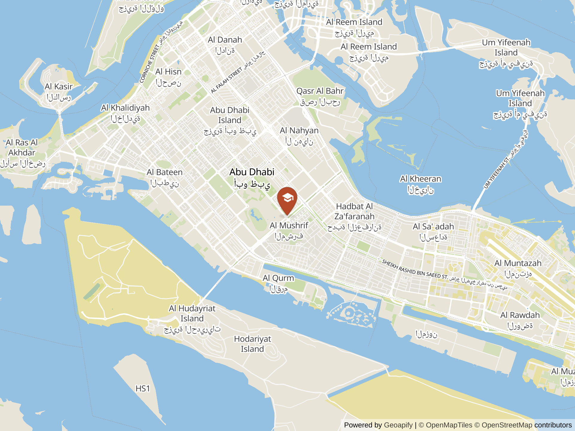 Mapa de Al Nahda National School for Girls