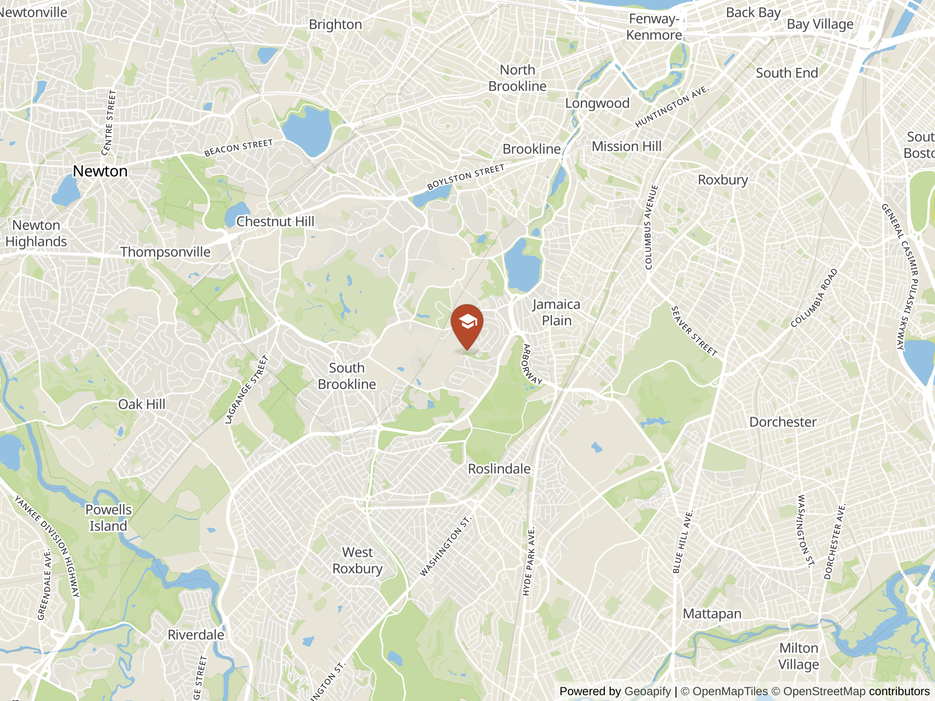Map of British International School of Boston