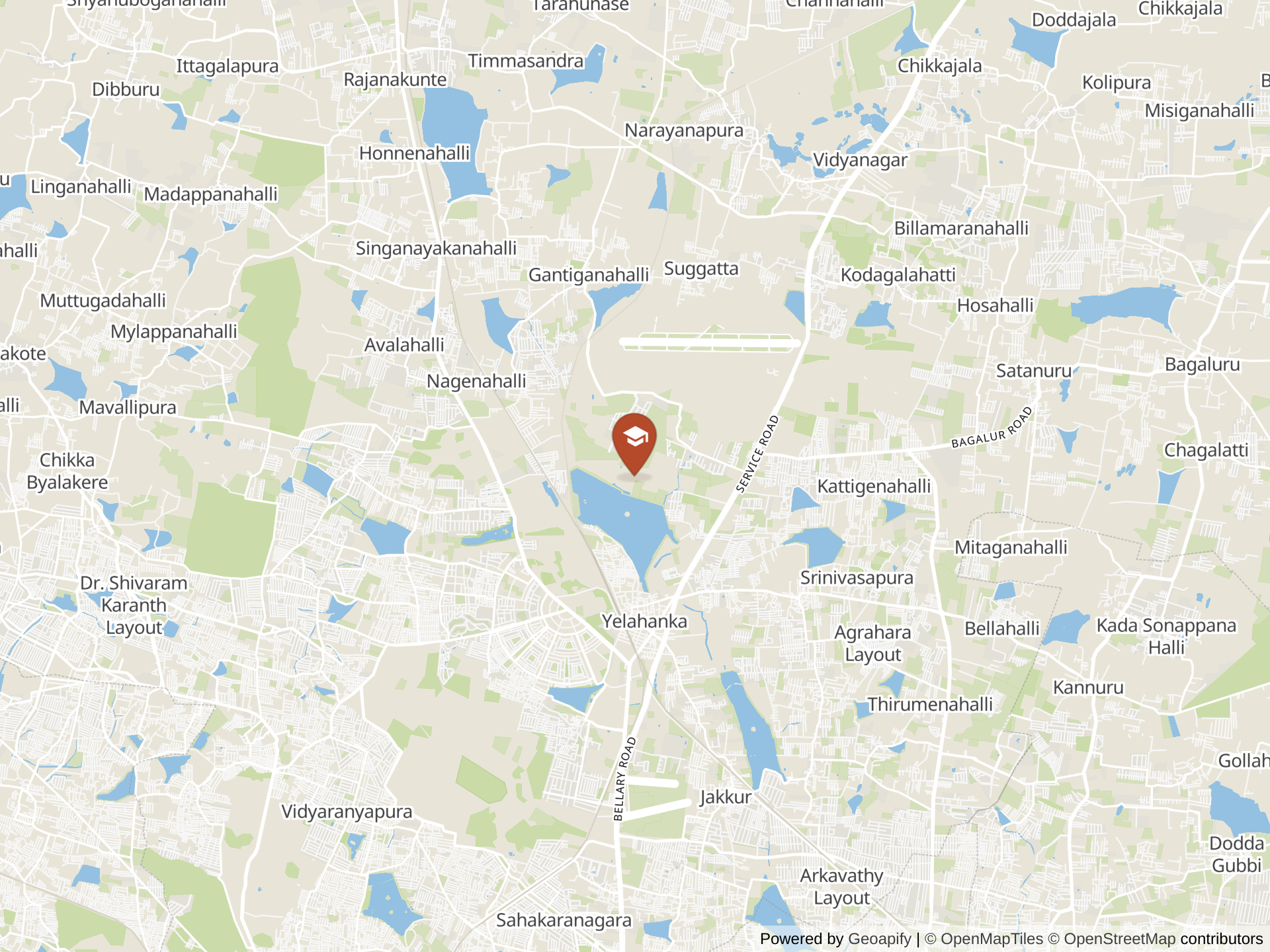 Map of Canadian International School