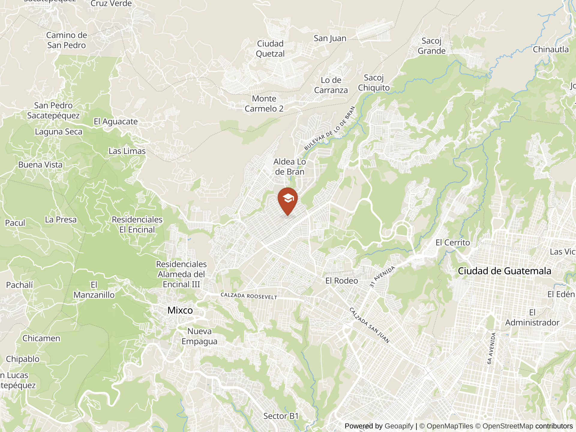 Map of Colegio Decroly Americano