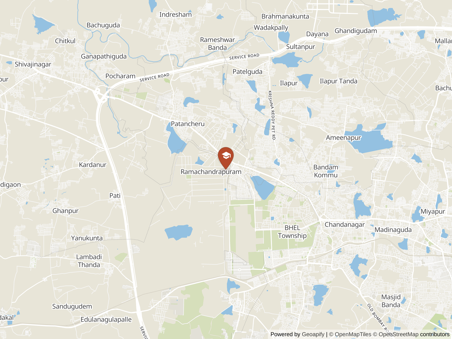 Mapa de International School of Hyderabad