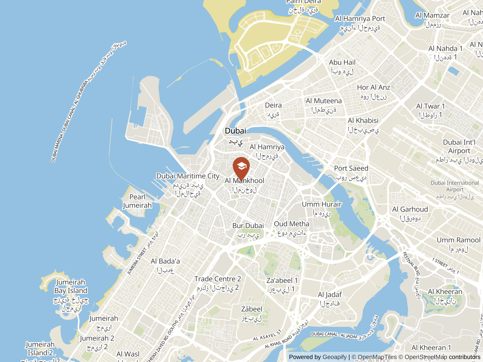 Map of Nibras International School