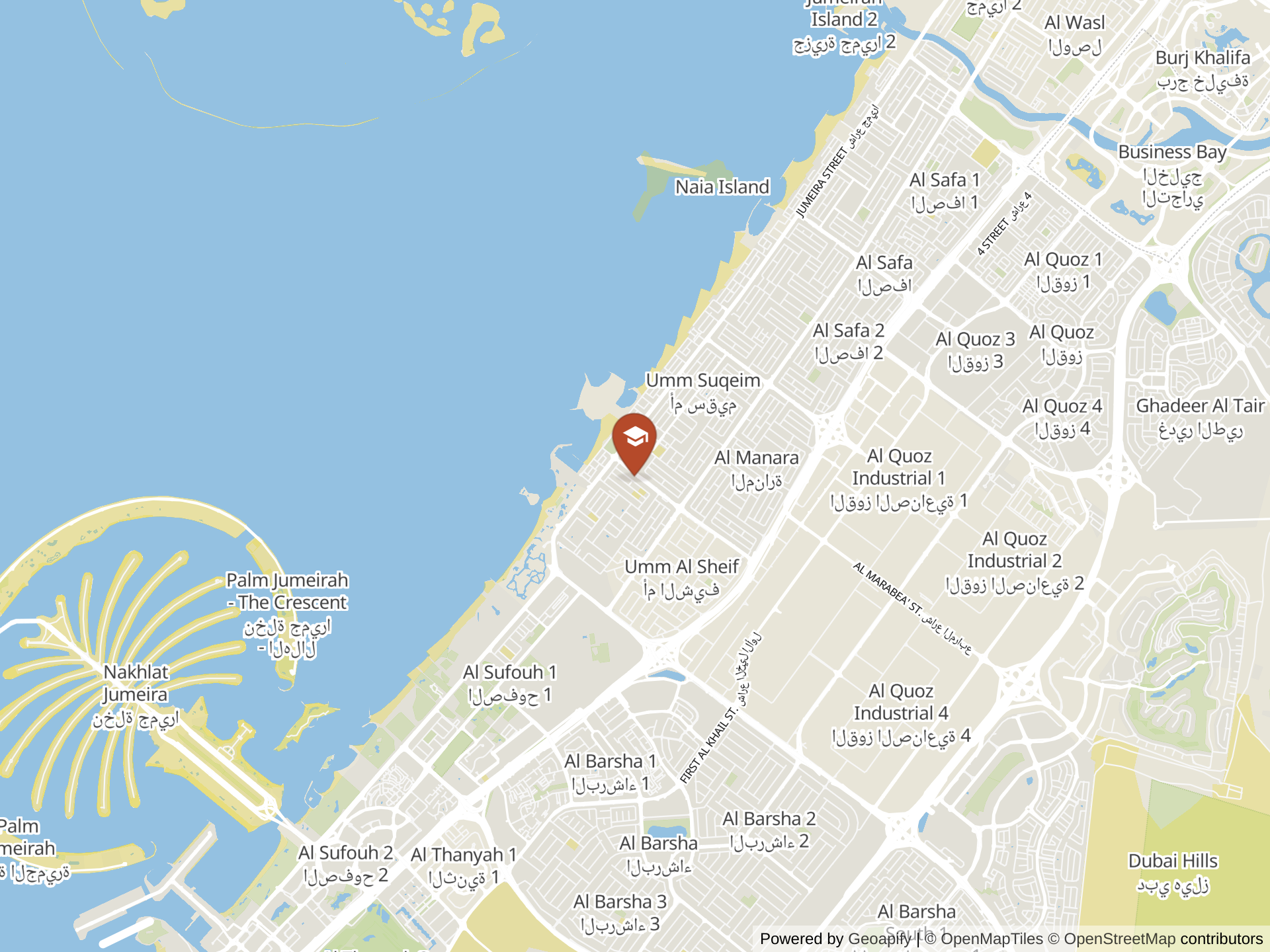 Map of Collegiate International School