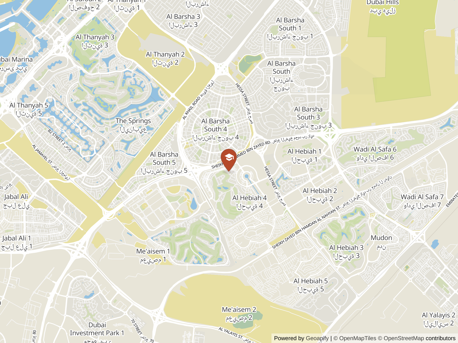 Mapa de School of Modern Skills
