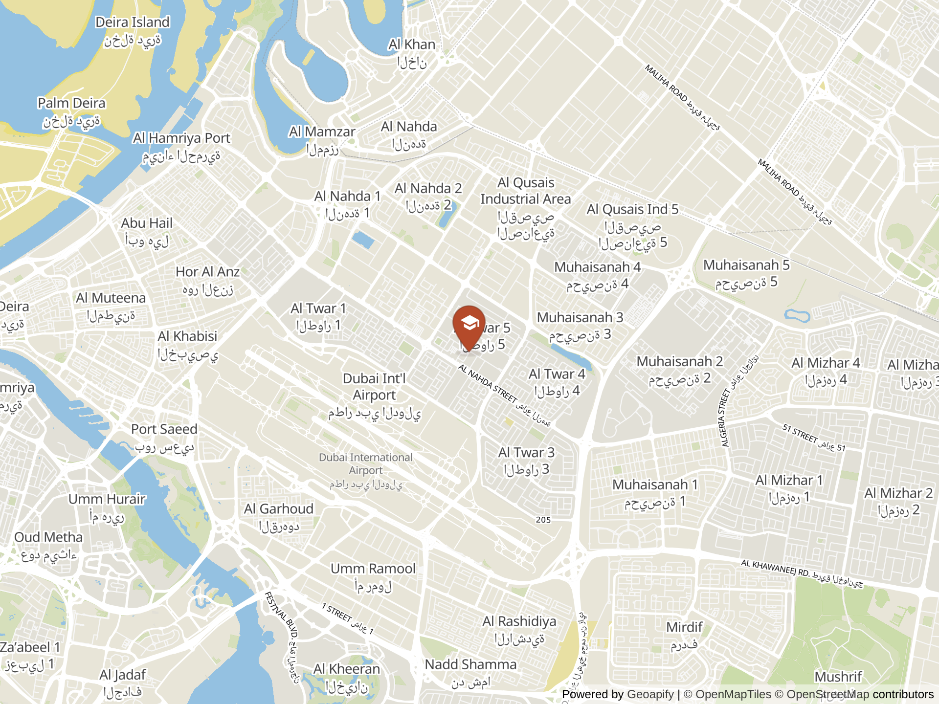 Map of Philadelphia Private School