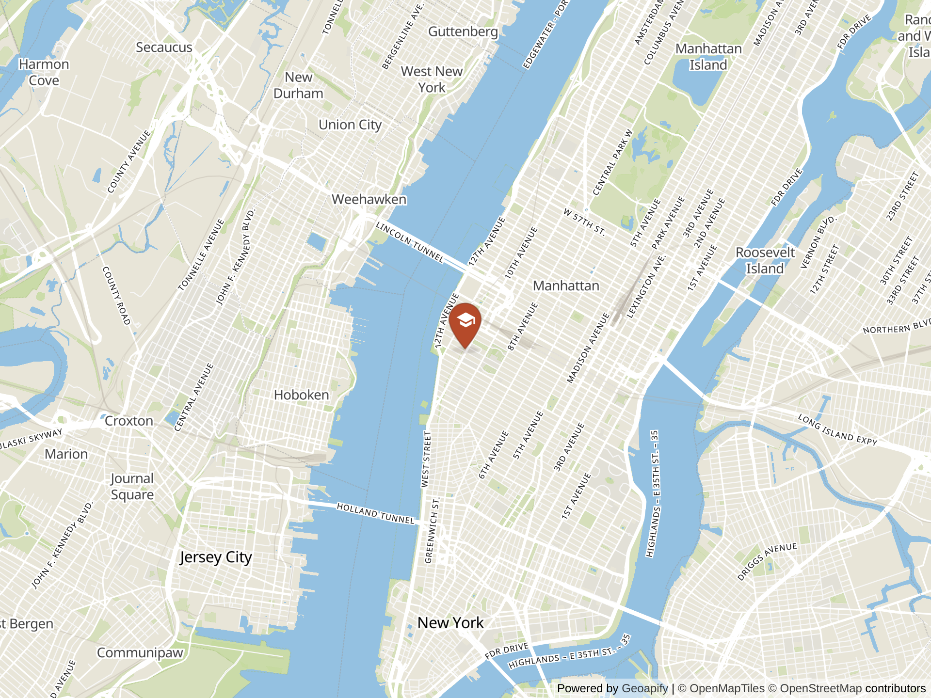 Map of Avenues: The World School (NYC)