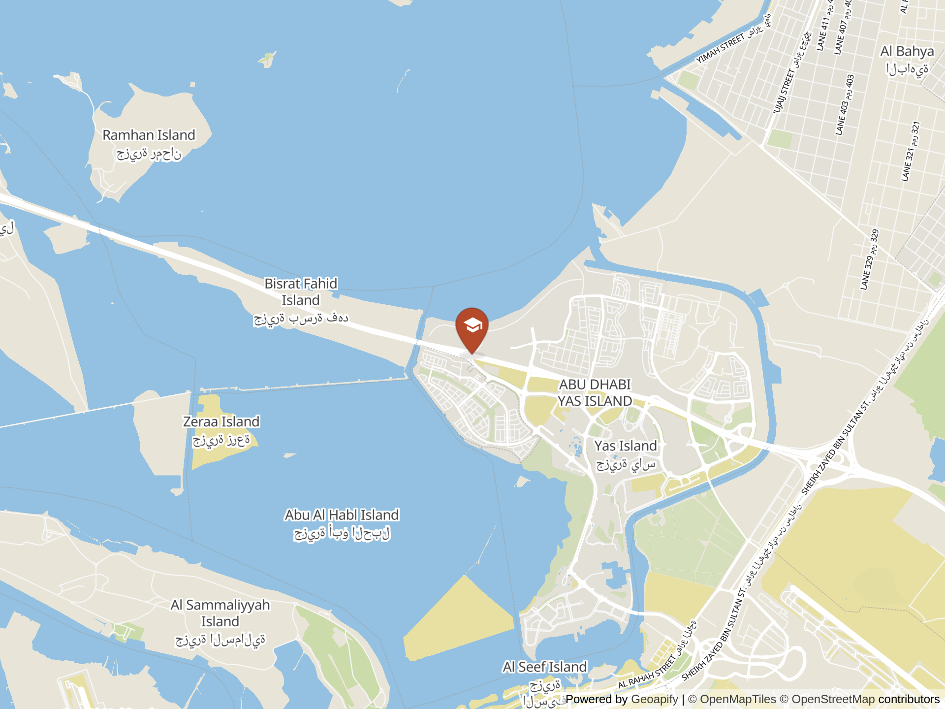 Al Ittihad National Private School - Abu Dhabiの地図