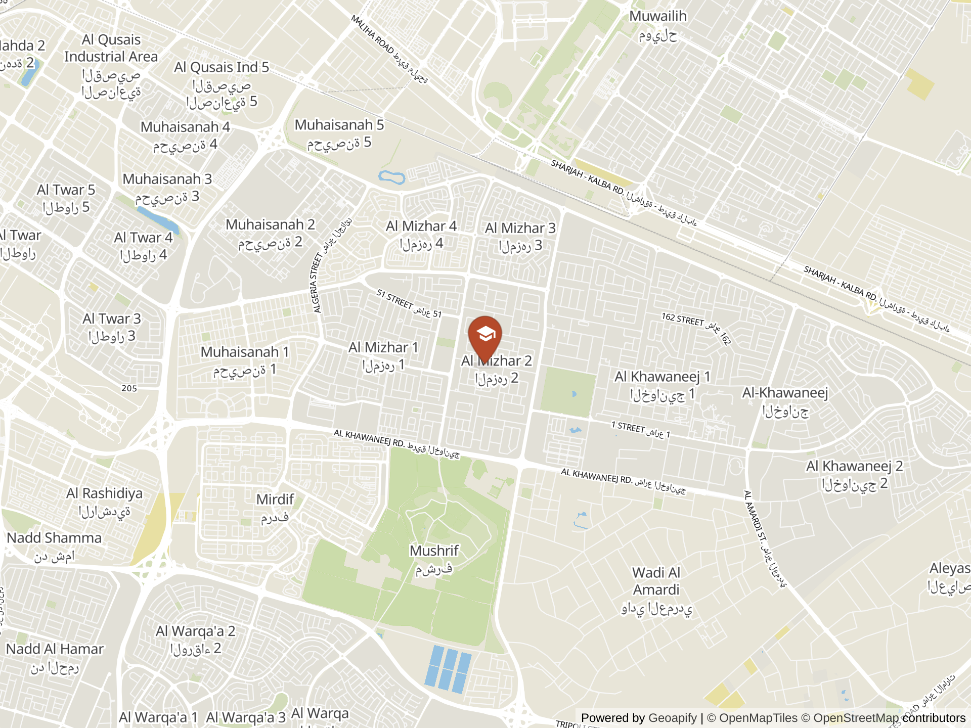 North American International School - Dubai地图