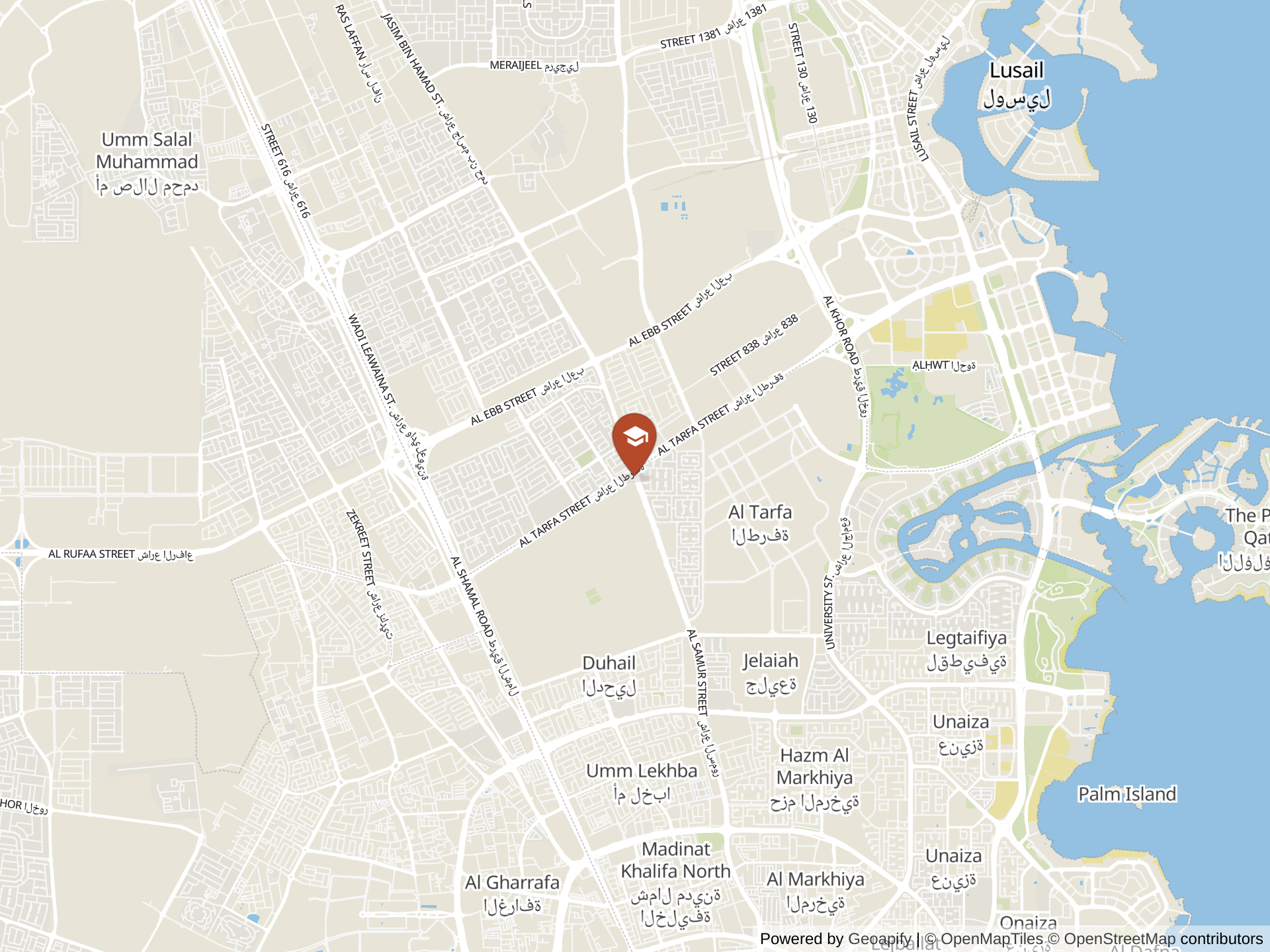 Map of Doha Academy - Al-Waab