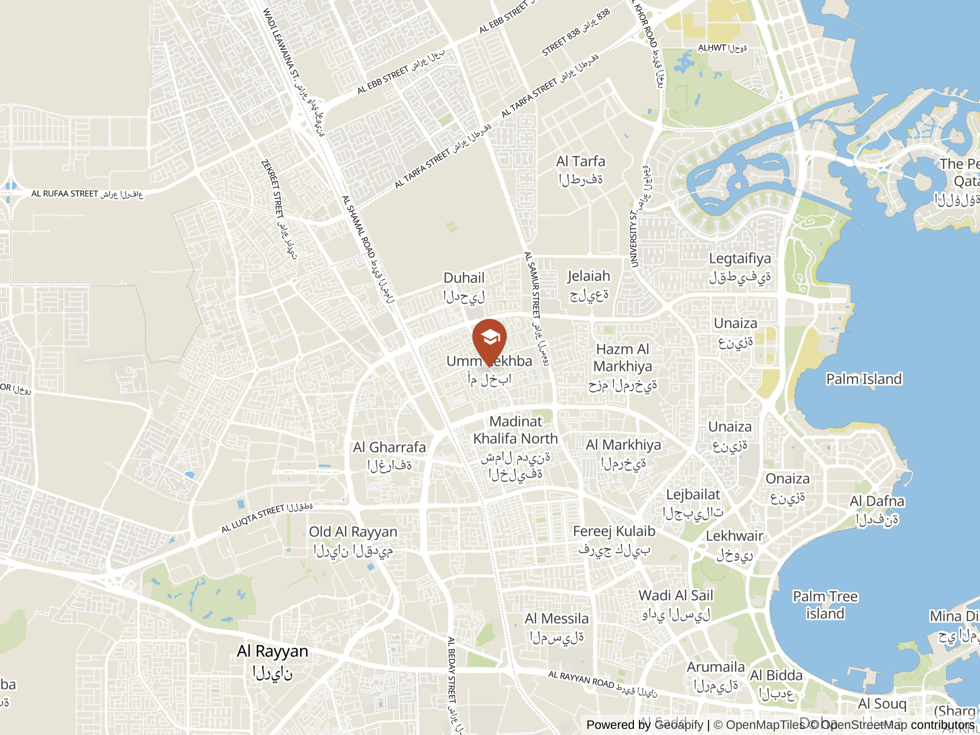 SEK International School Qatar 지도