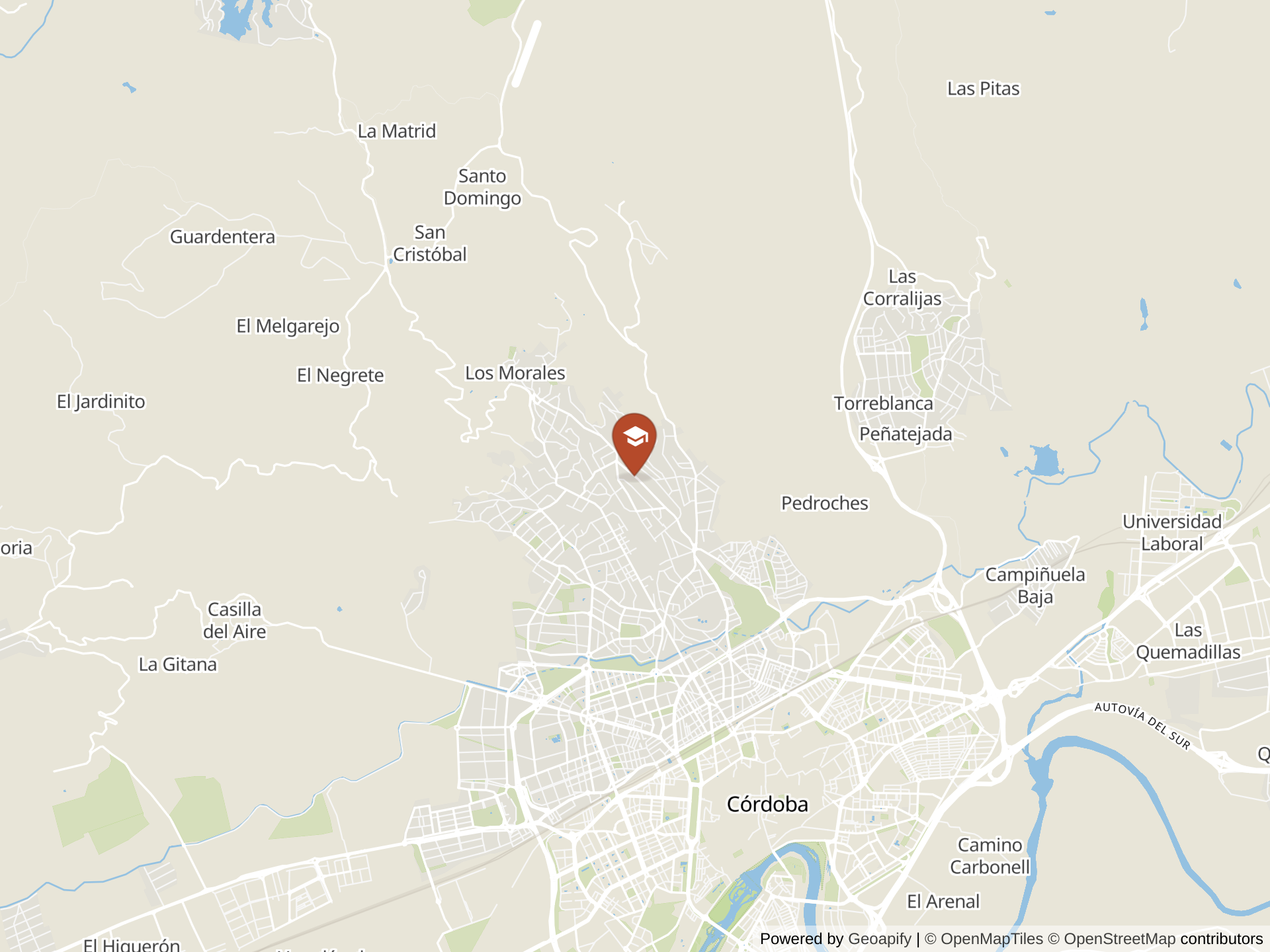 Montessori Córdobaの地図