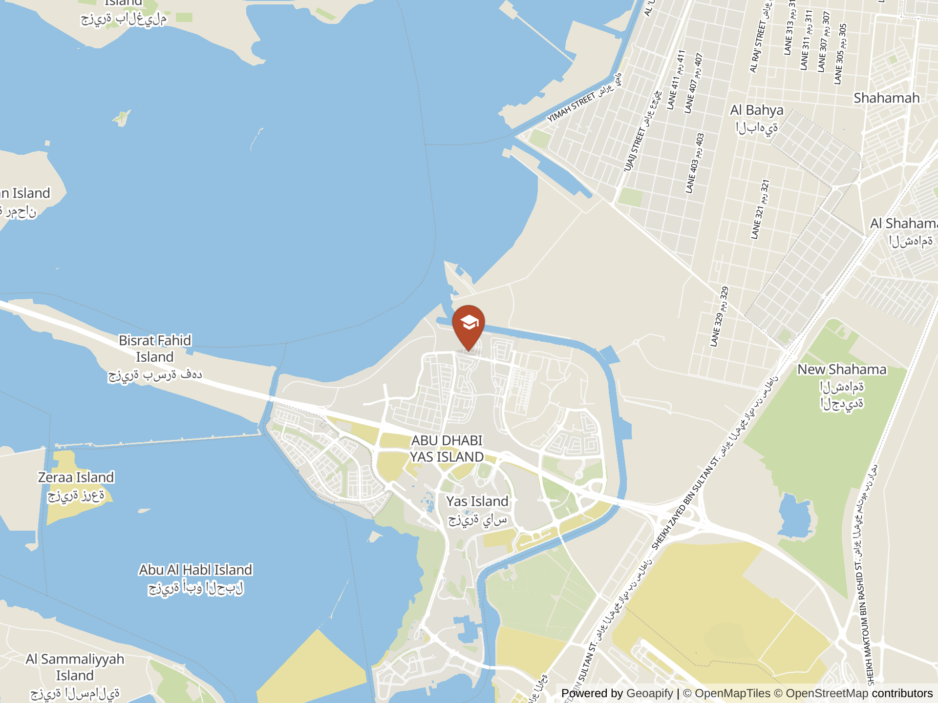 Map of Yas American Academy (formerly West Yas School L.L.C. - Branch 6)
