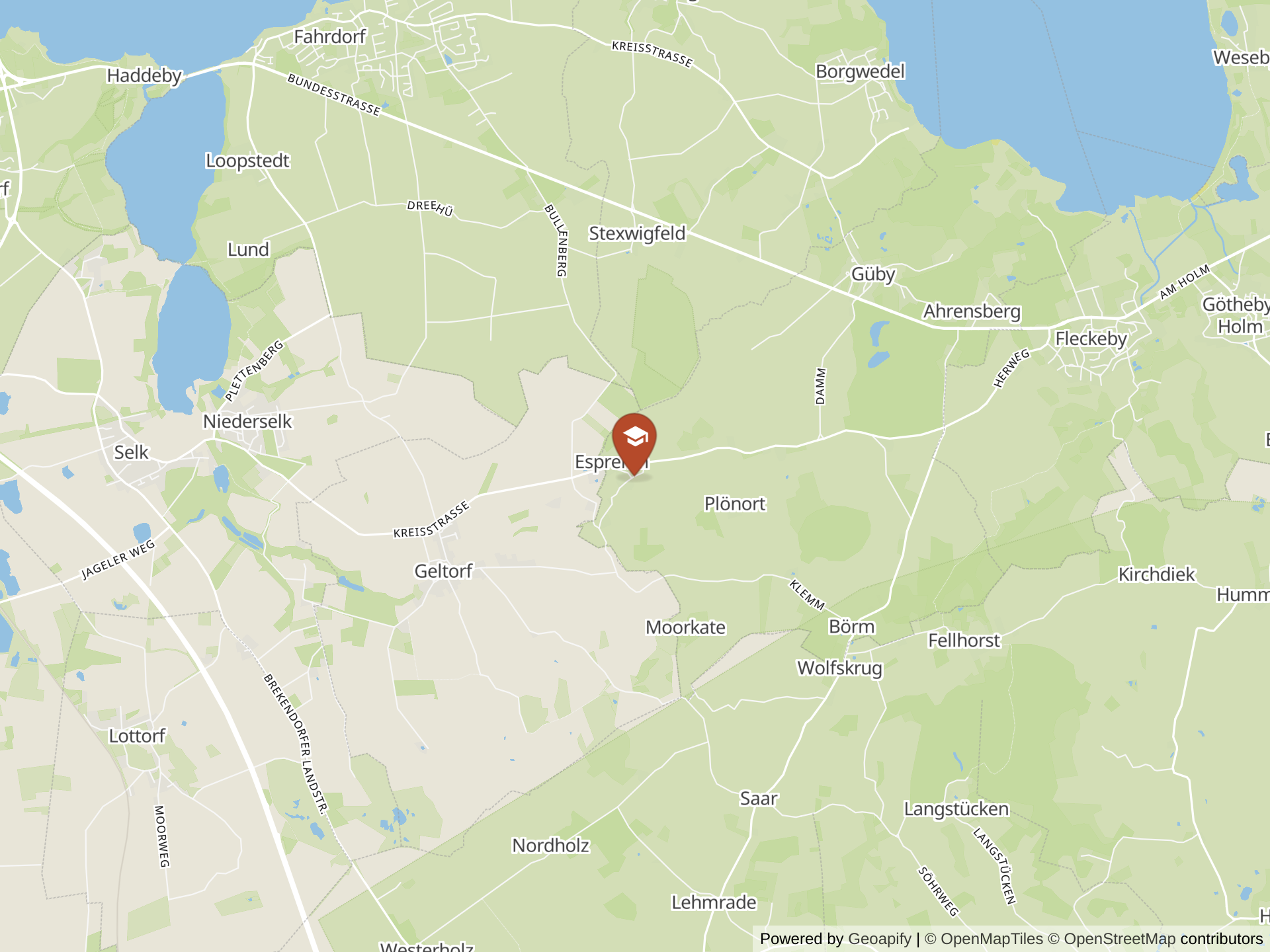 Mapa de Stiftung Louisenlund