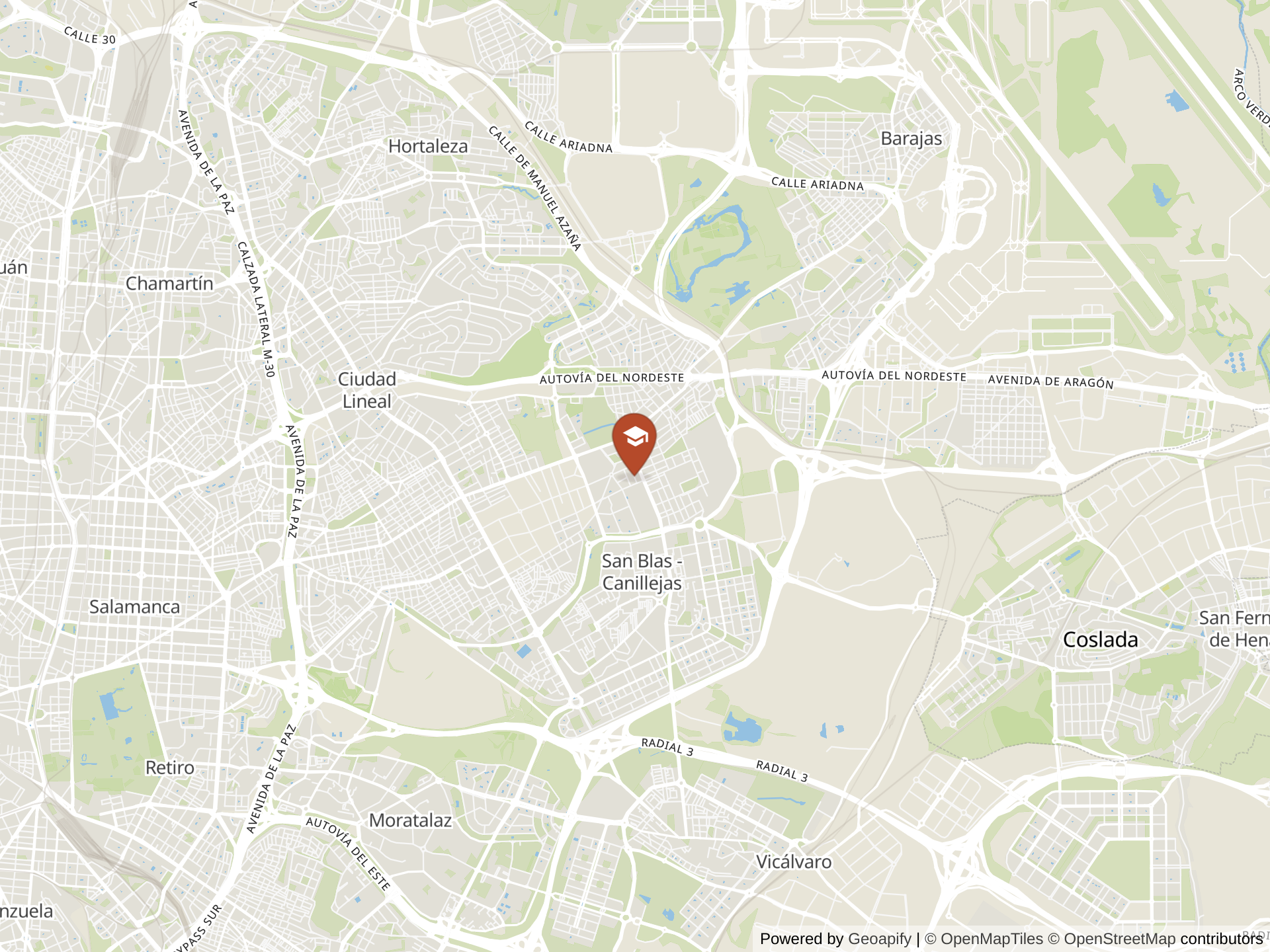 Ellaluna American Schoolの地図