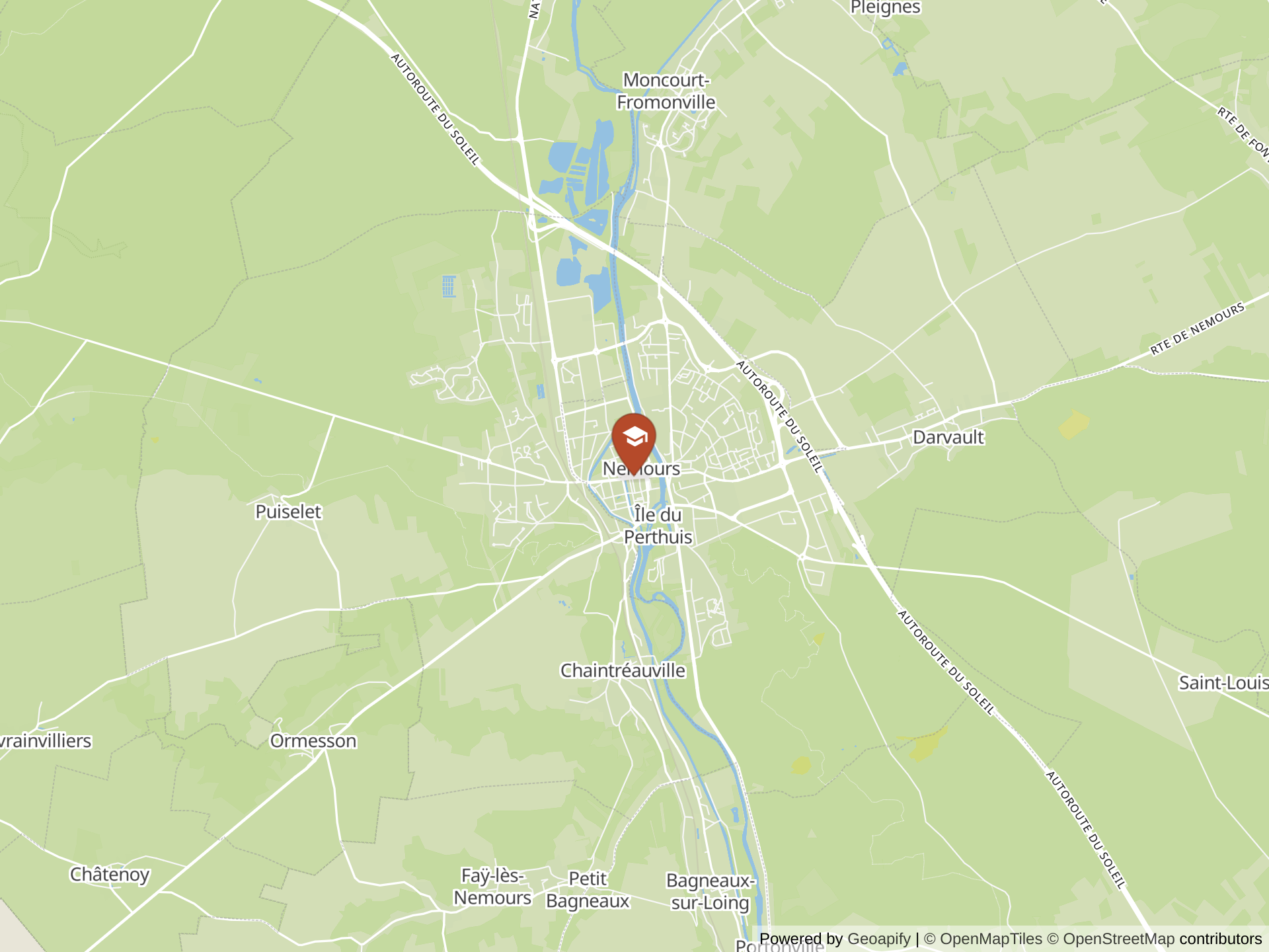 Mapa de Kingsworth International School