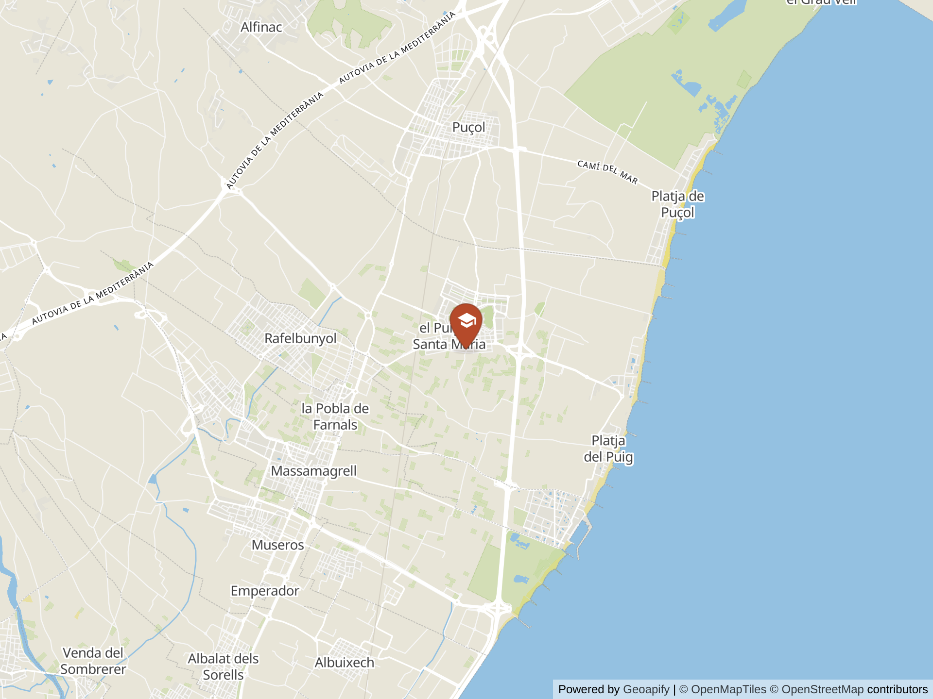 Escuela Internacional Waldorf Valenciaの地図