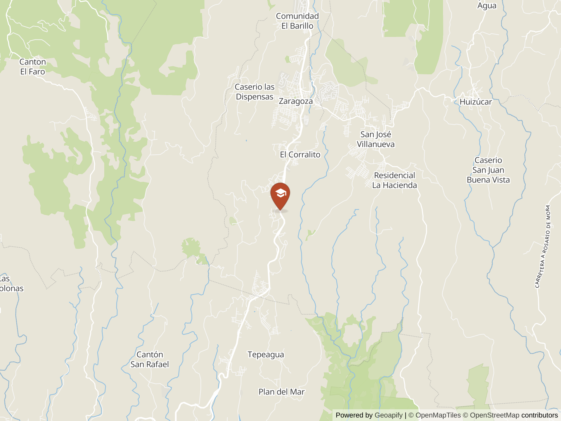 Map of Colegio Maya