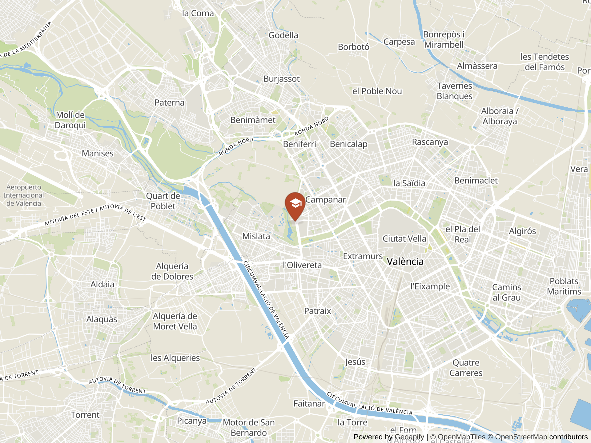 Valencia Montessori School地图